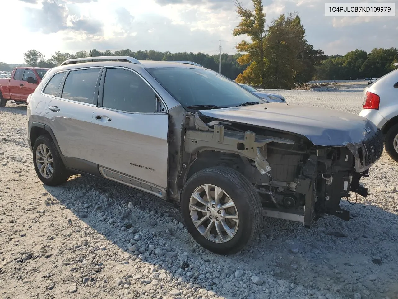 2019 Jeep Cherokee Latitude VIN: 1C4PJLCB7KD109979 Lot: 72685034