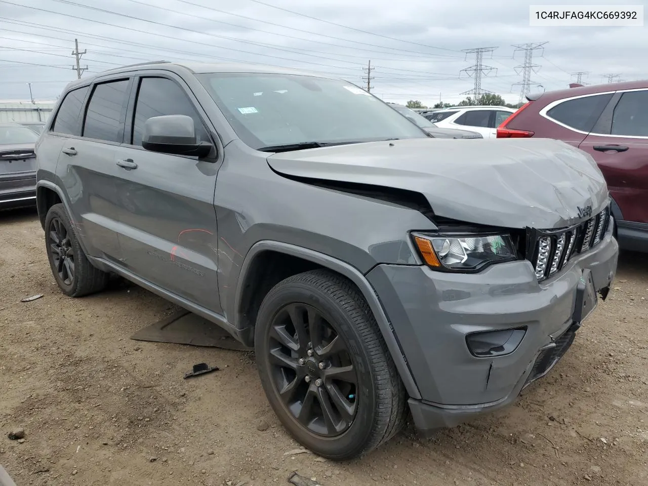 2019 Jeep Grand Cherokee Laredo VIN: 1C4RJFAG4KC669392 Lot: 72700644