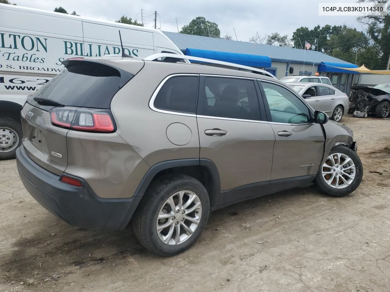 2019 Jeep Cherokee Latitude VIN: 1C4PJLCB3KD114340 Lot: 72775004