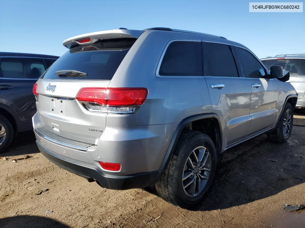 2019 Jeep Grand Cherokee Limited VIN: 1C4RJFBG9KC680242 Lot: 72817364