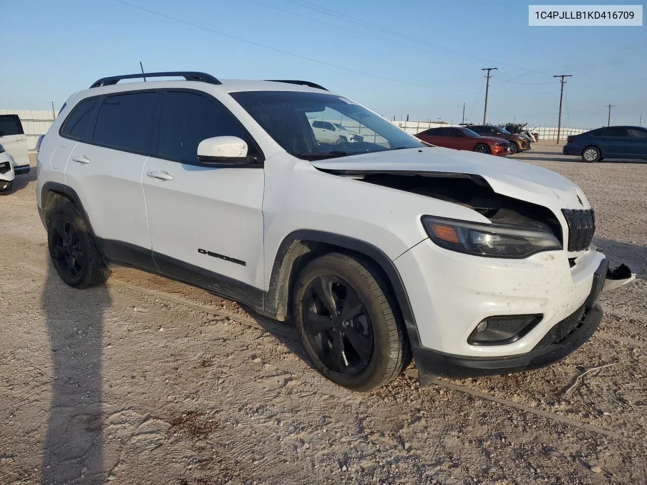 2019 Jeep Cherokee Latitude Plus VIN: 1C4PJLLB1KD416709 Lot: 72908484