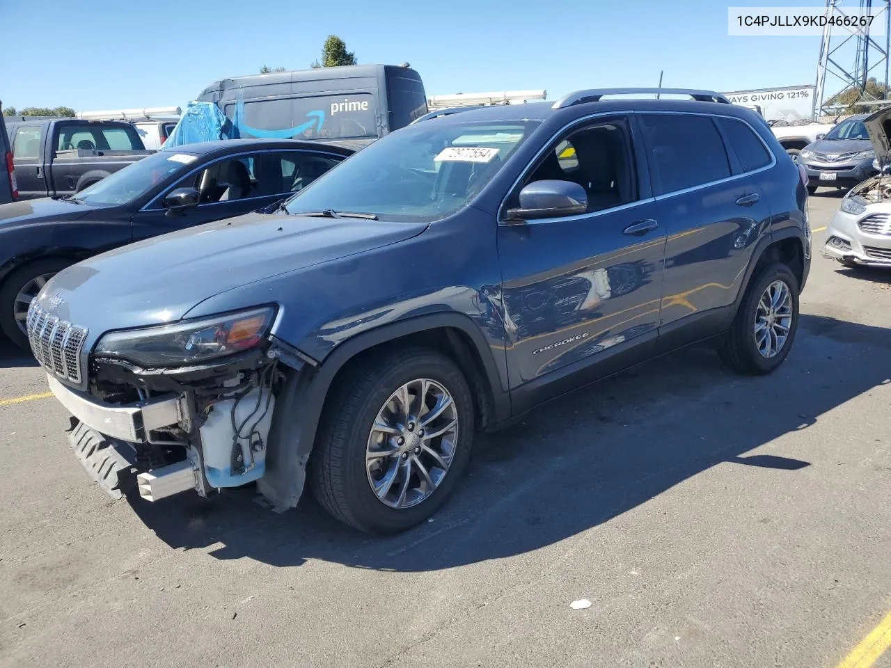 2019 Jeep Cherokee Latitude Plus VIN: 1C4PJLLX9KD466267 Lot: 72977554