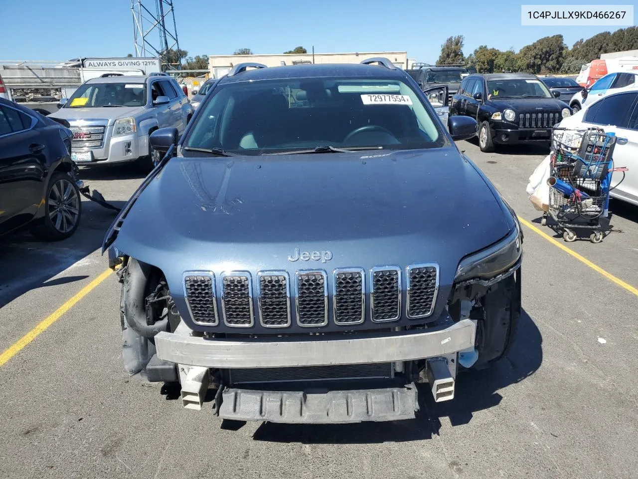 2019 Jeep Cherokee Latitude Plus VIN: 1C4PJLLX9KD466267 Lot: 72977554