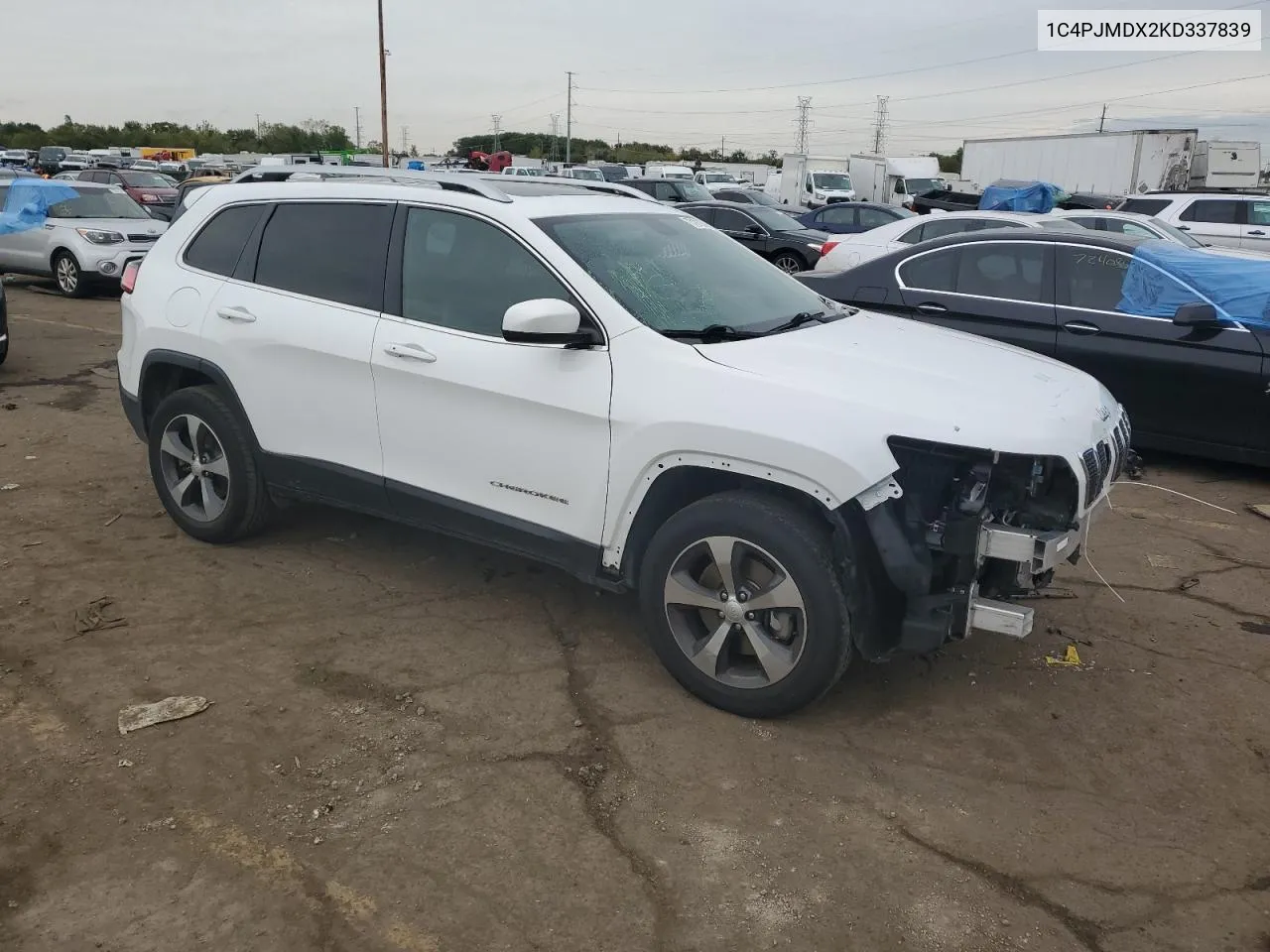 2019 Jeep Cherokee Limited VIN: 1C4PJMDX2KD337839 Lot: 73181254