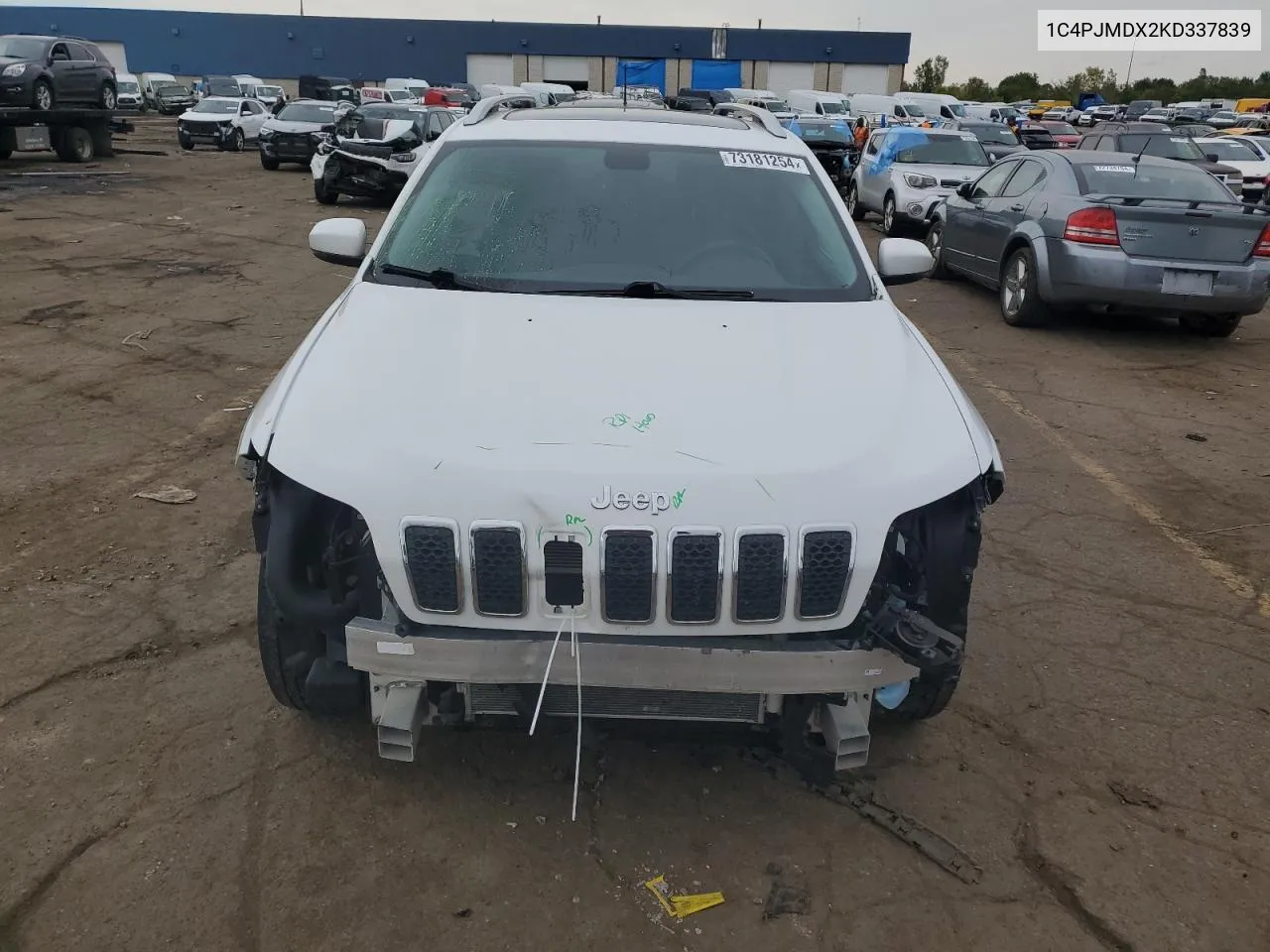 2019 Jeep Cherokee Limited VIN: 1C4PJMDX2KD337839 Lot: 73181254