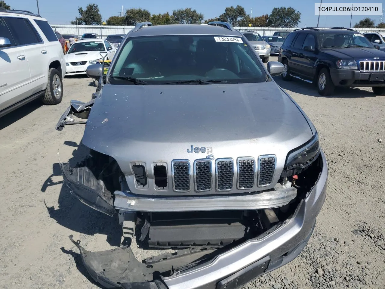 2019 Jeep Cherokee Latitude VIN: 1C4PJLCB6KD120410 Lot: 73233594