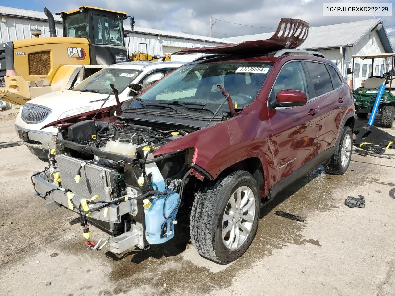 2019 Jeep Cherokee Latitude VIN: 1C4PJLCBXKD222129 Lot: 73236684