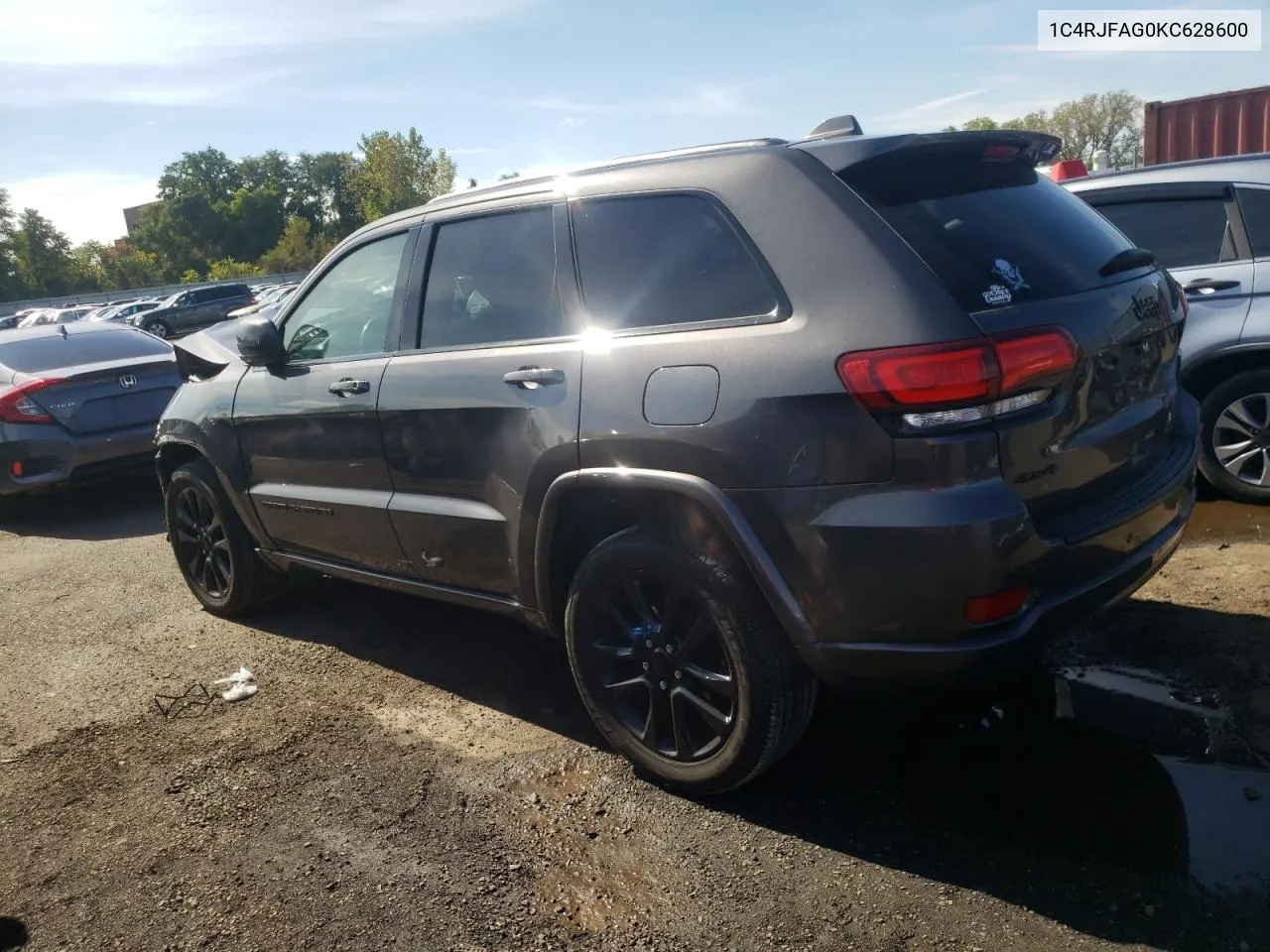 1C4RJFAG0KC628600 2019 Jeep Grand Cherokee Laredo