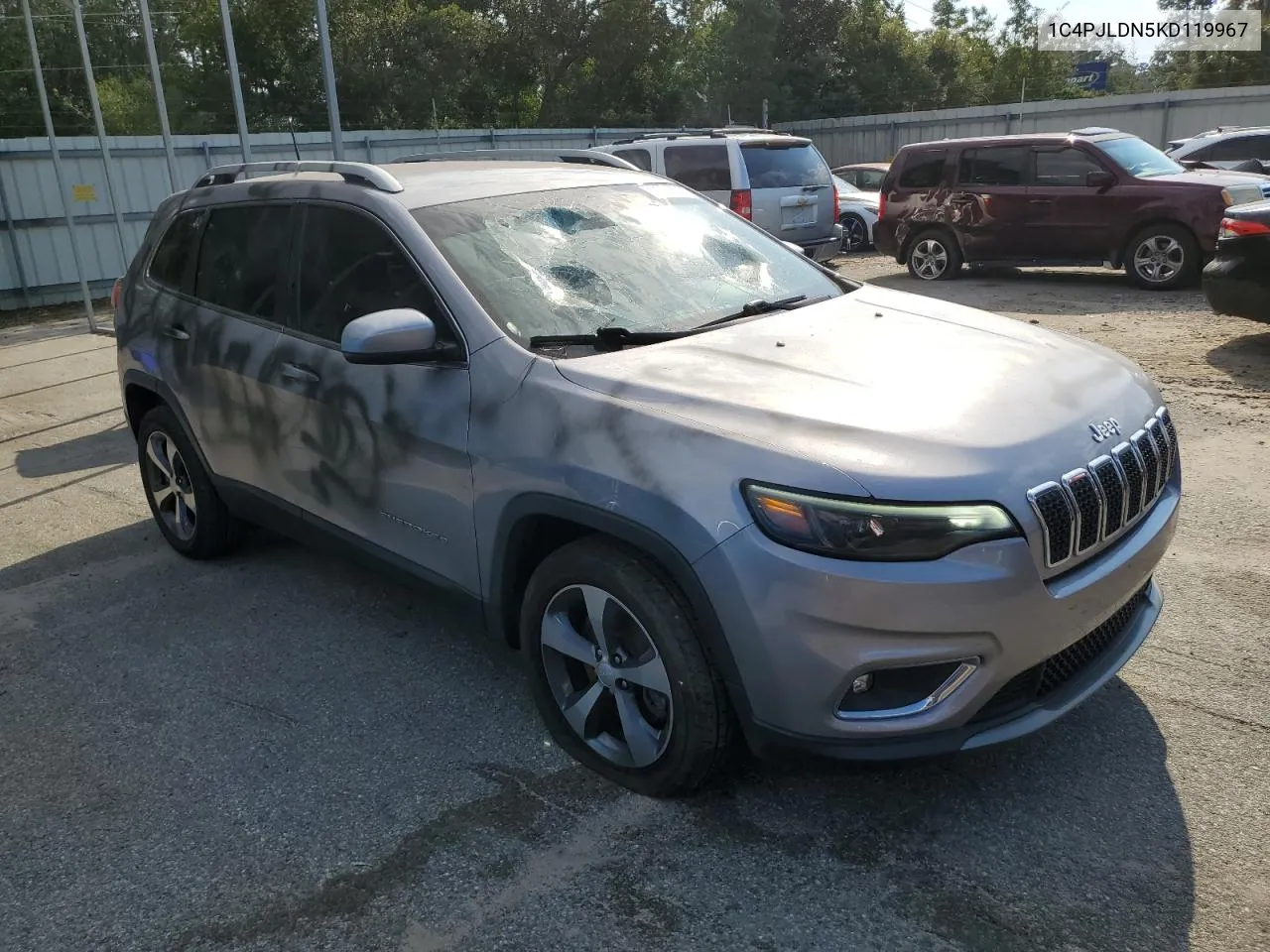 2019 Jeep Cherokee Limited VIN: 1C4PJLDN5KD119967 Lot: 73510504