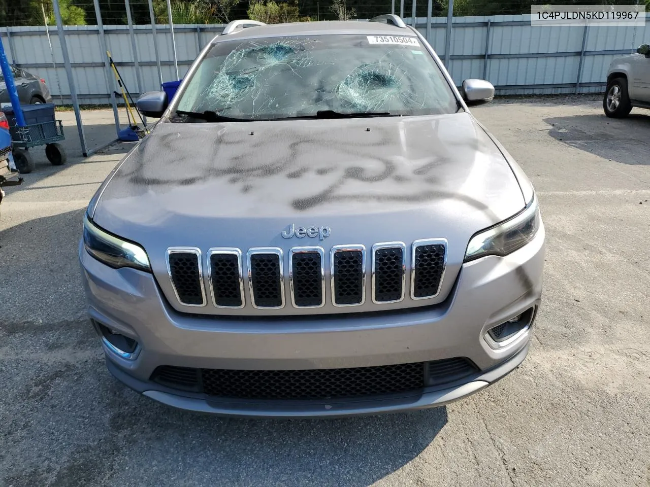 2019 Jeep Cherokee Limited VIN: 1C4PJLDN5KD119967 Lot: 73510504