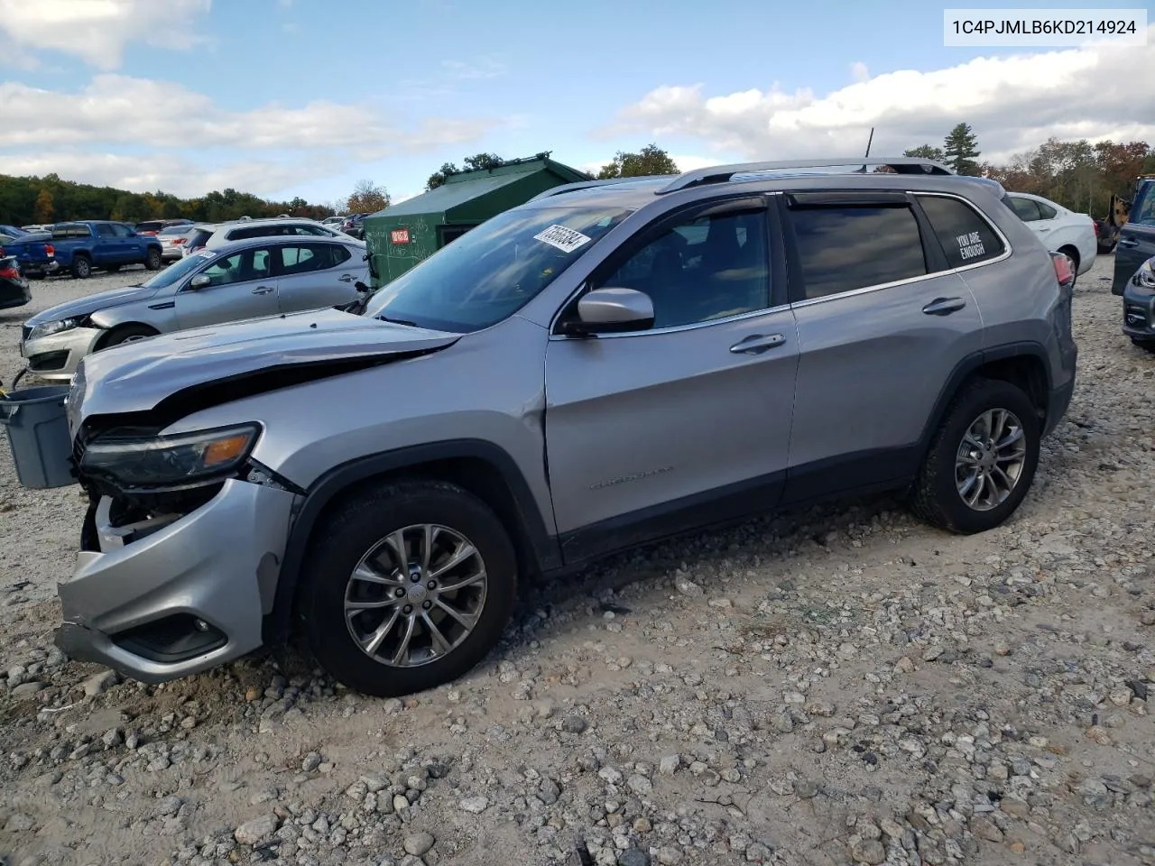 2019 Jeep Cherokee Latitude Plus VIN: 1C4PJMLB6KD214924 Lot: 73566384