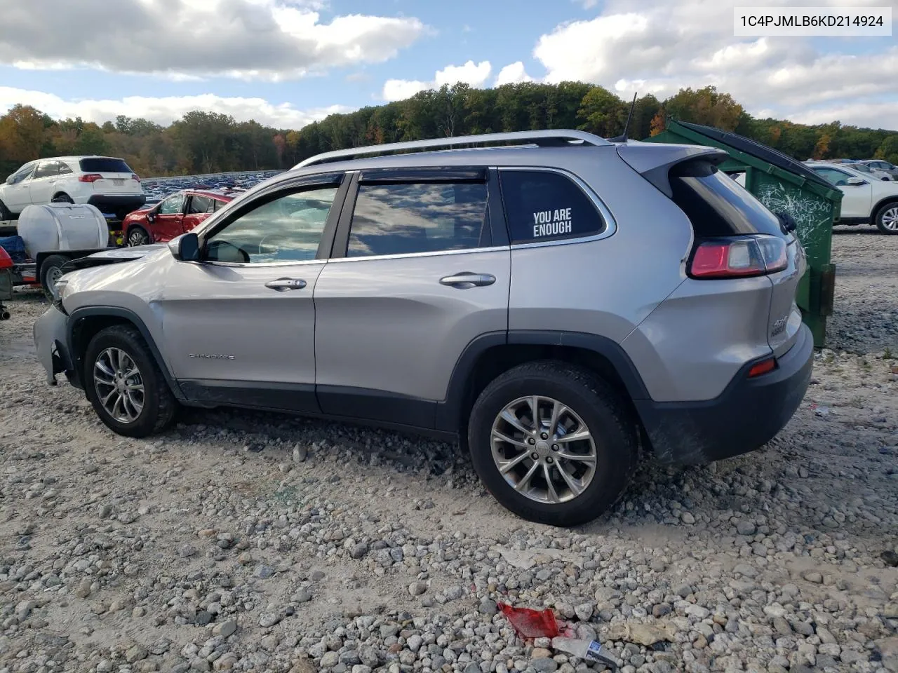 2019 Jeep Cherokee Latitude Plus VIN: 1C4PJMLB6KD214924 Lot: 73566384