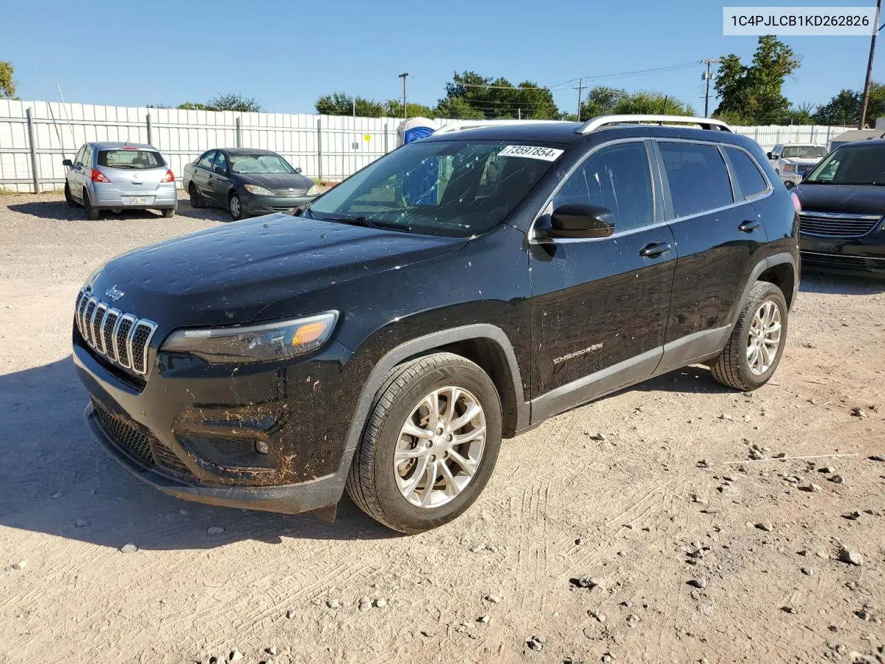 2019 Jeep Cherokee Latitude VIN: 1C4PJLCB1KD262826 Lot: 73597854