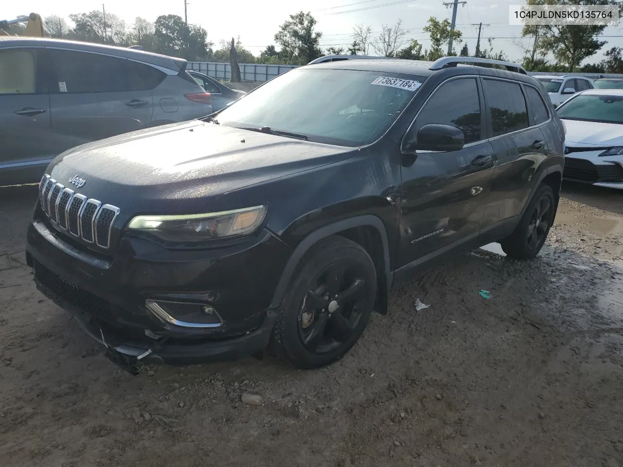 2019 Jeep Cherokee Limited VIN: 1C4PJLDN5KD135764 Lot: 73637184