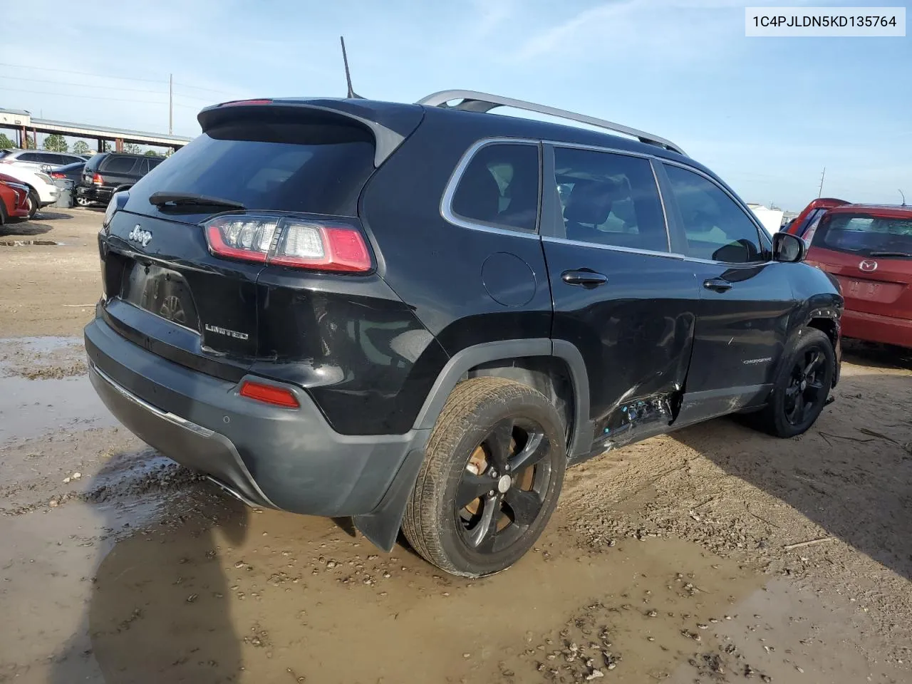 2019 Jeep Cherokee Limited VIN: 1C4PJLDN5KD135764 Lot: 73637184