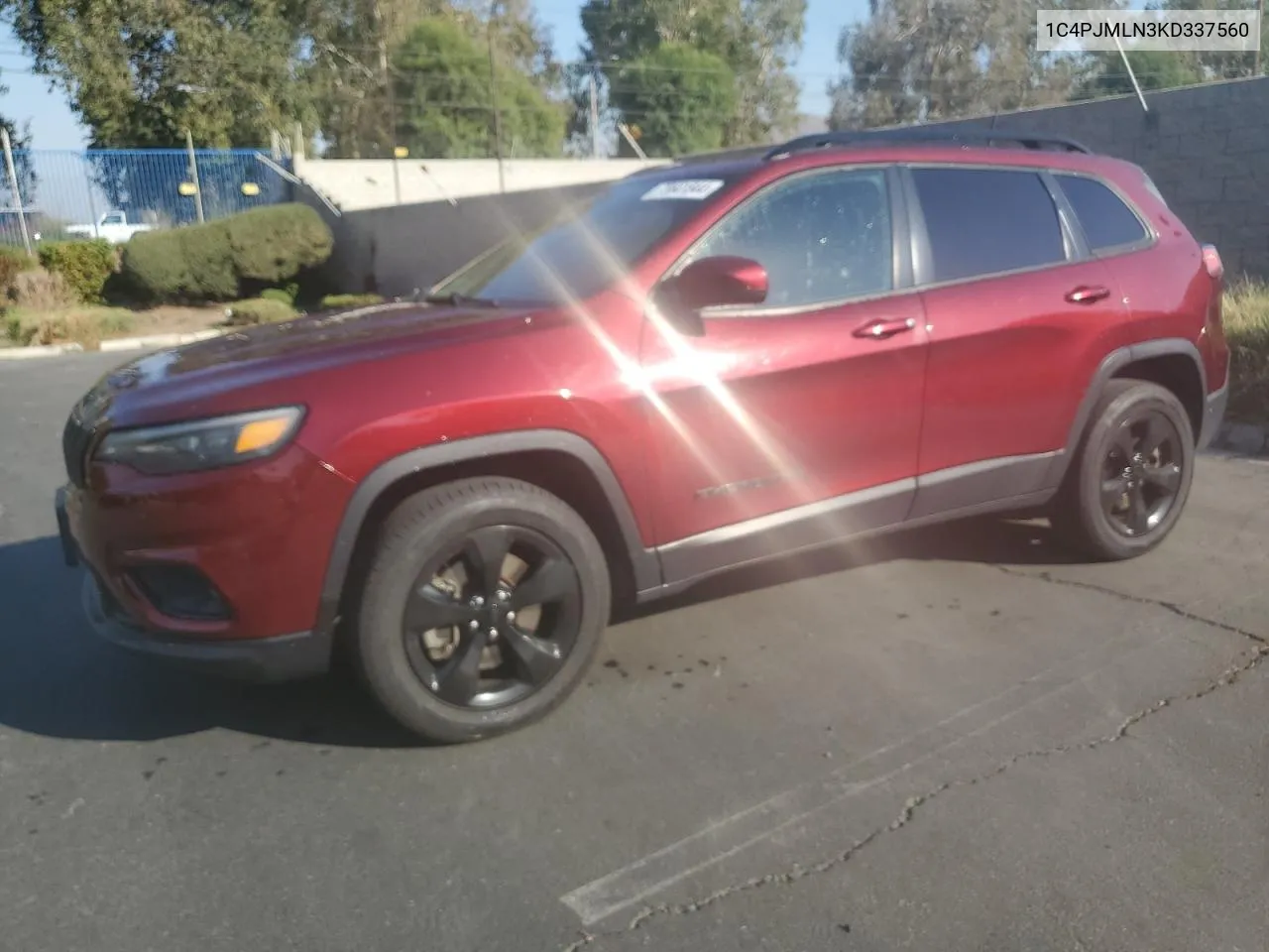 2019 Jeep Cherokee Latitude Plus VIN: 1C4PJMLN3KD337560 Lot: 73641844