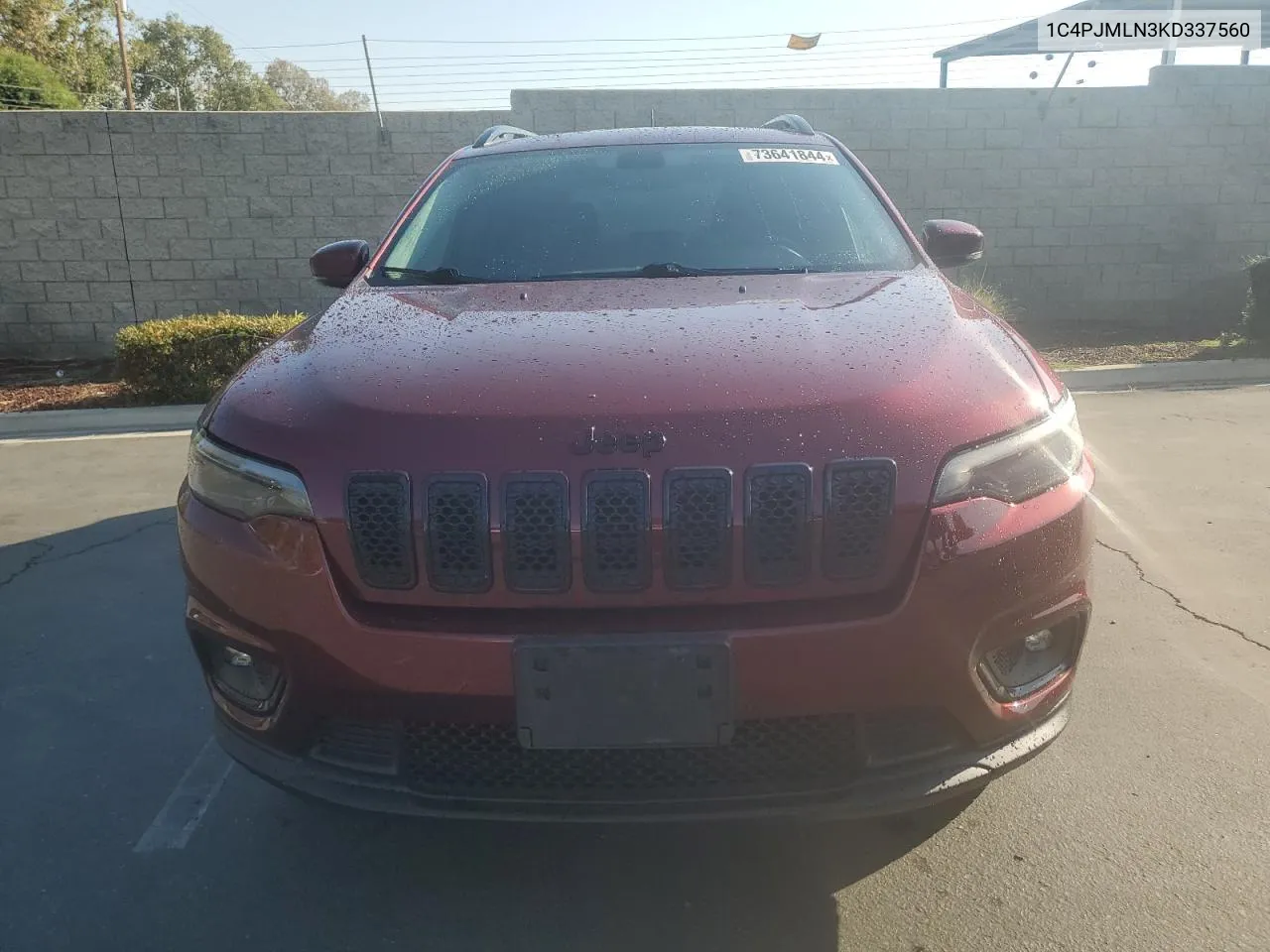 2019 Jeep Cherokee Latitude Plus VIN: 1C4PJMLN3KD337560 Lot: 73641844