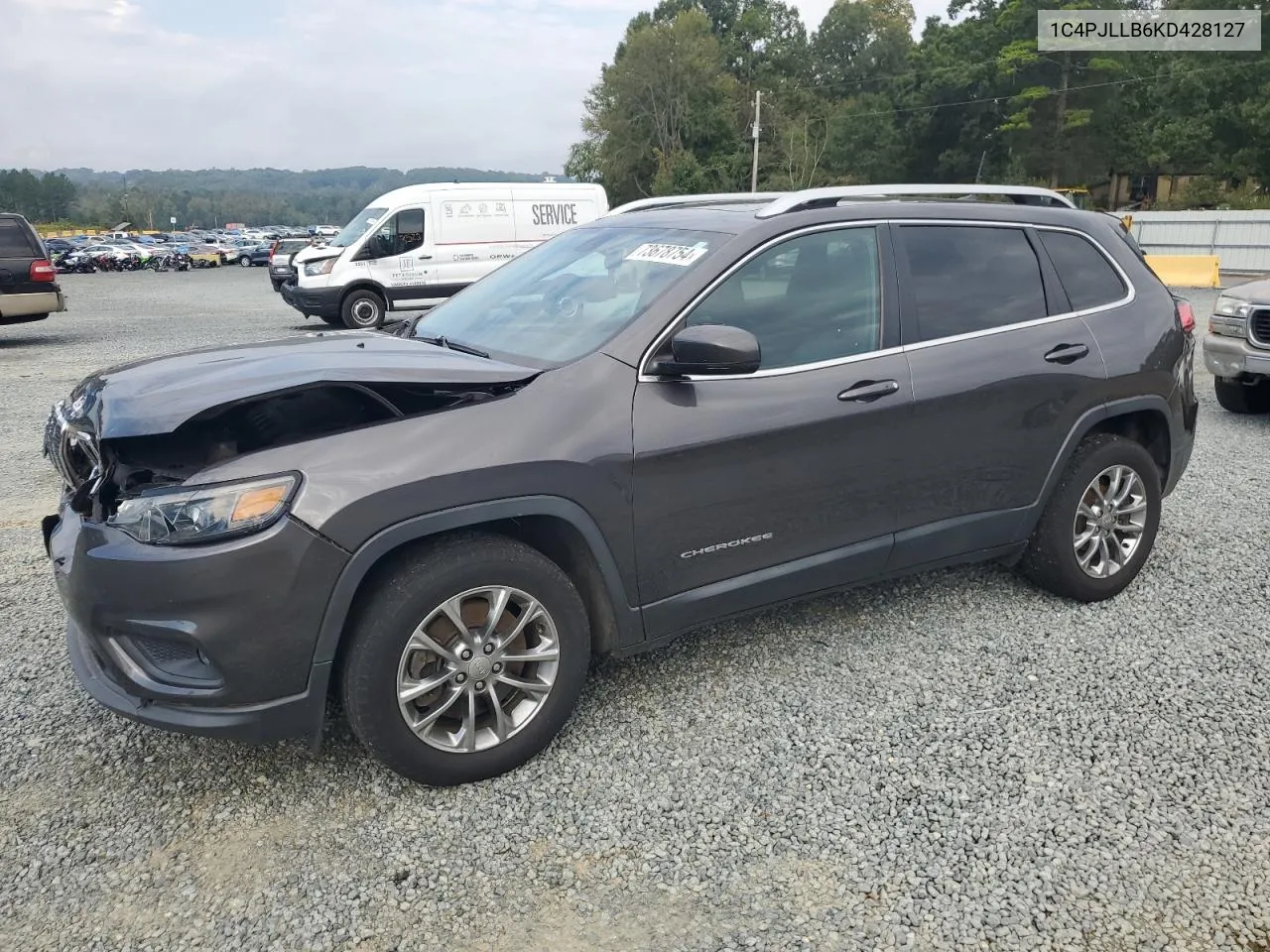 2019 Jeep Cherokee Latitude Plus VIN: 1C4PJLLB6KD428127 Lot: 73678754