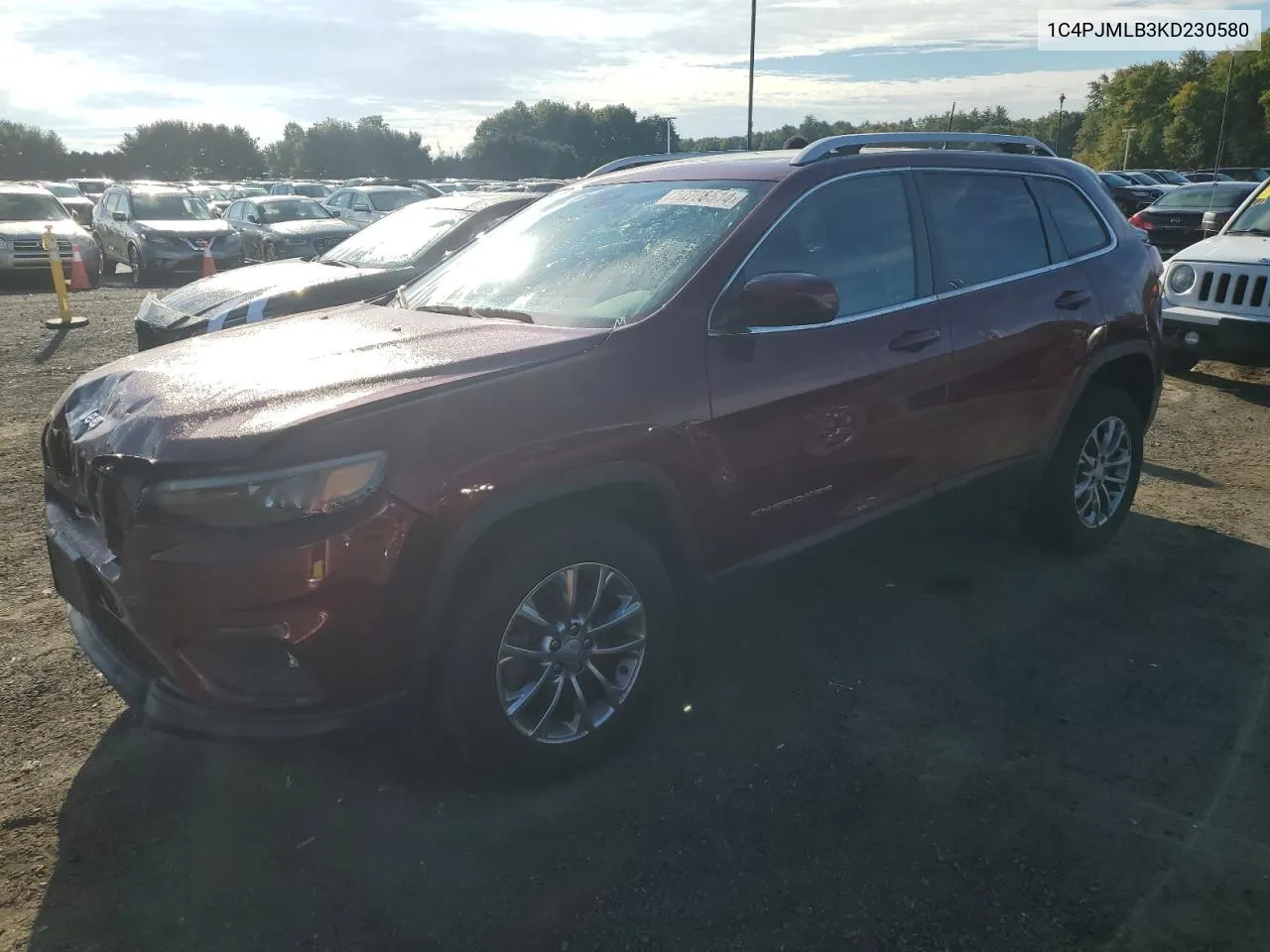 2019 Jeep Cherokee Latitude Plus VIN: 1C4PJMLB3KD230580 Lot: 73708514