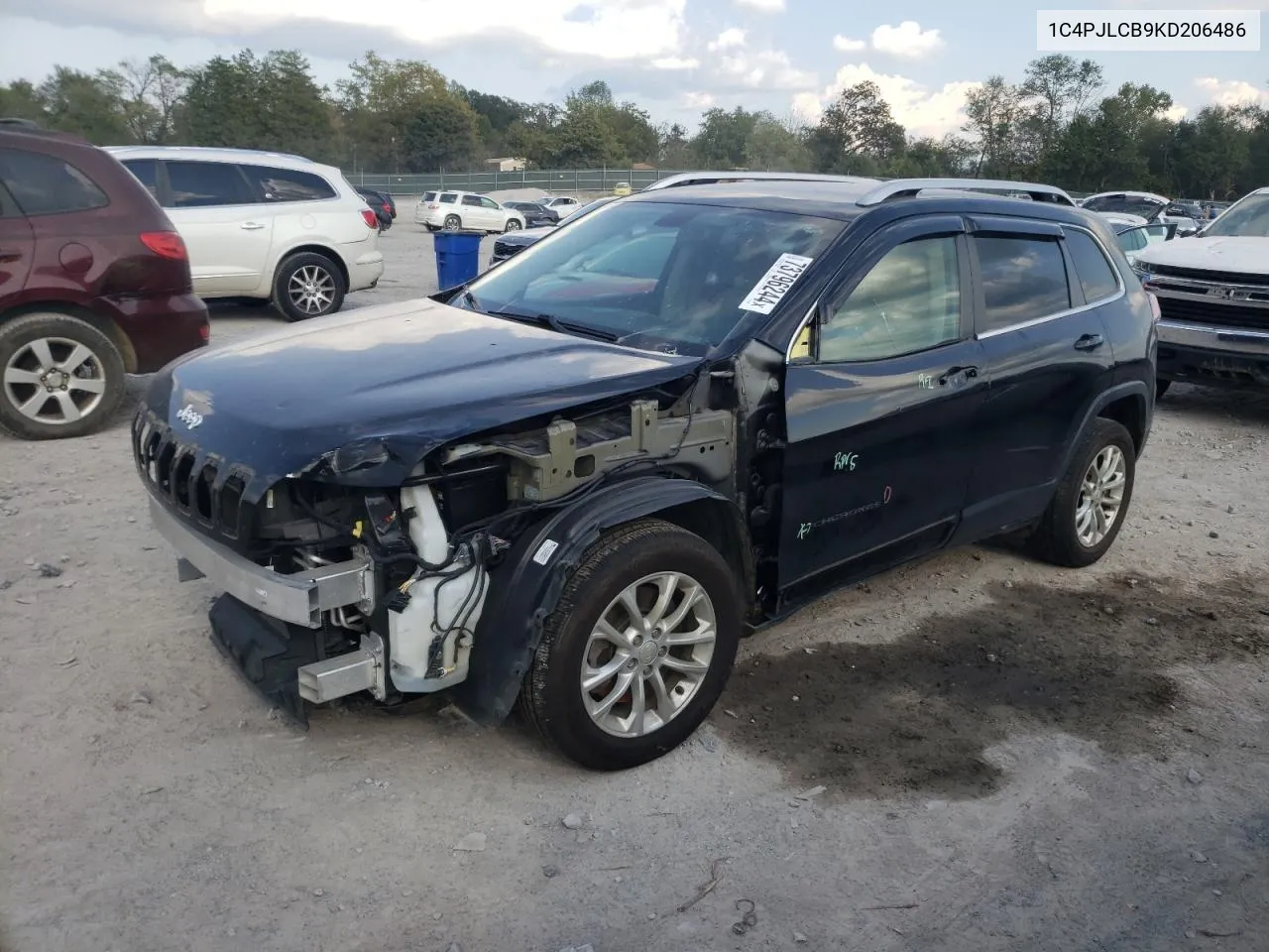 2019 Jeep Cherokee Latitude VIN: 1C4PJLCB9KD206486 Lot: 73796244