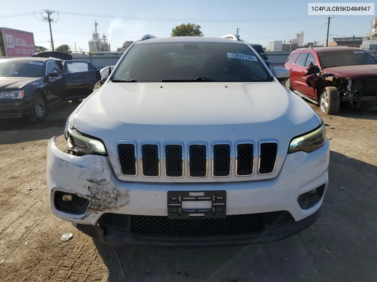 2019 Jeep Cherokee Latitude VIN: 1C4PJLCB5KD484947 Lot: 73824134