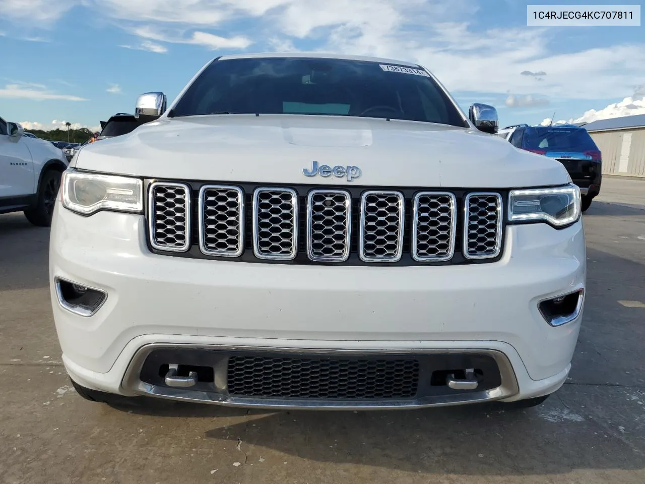 2019 Jeep Grand Cherokee Overland VIN: 1C4RJECG4KC707811 Lot: 73873314