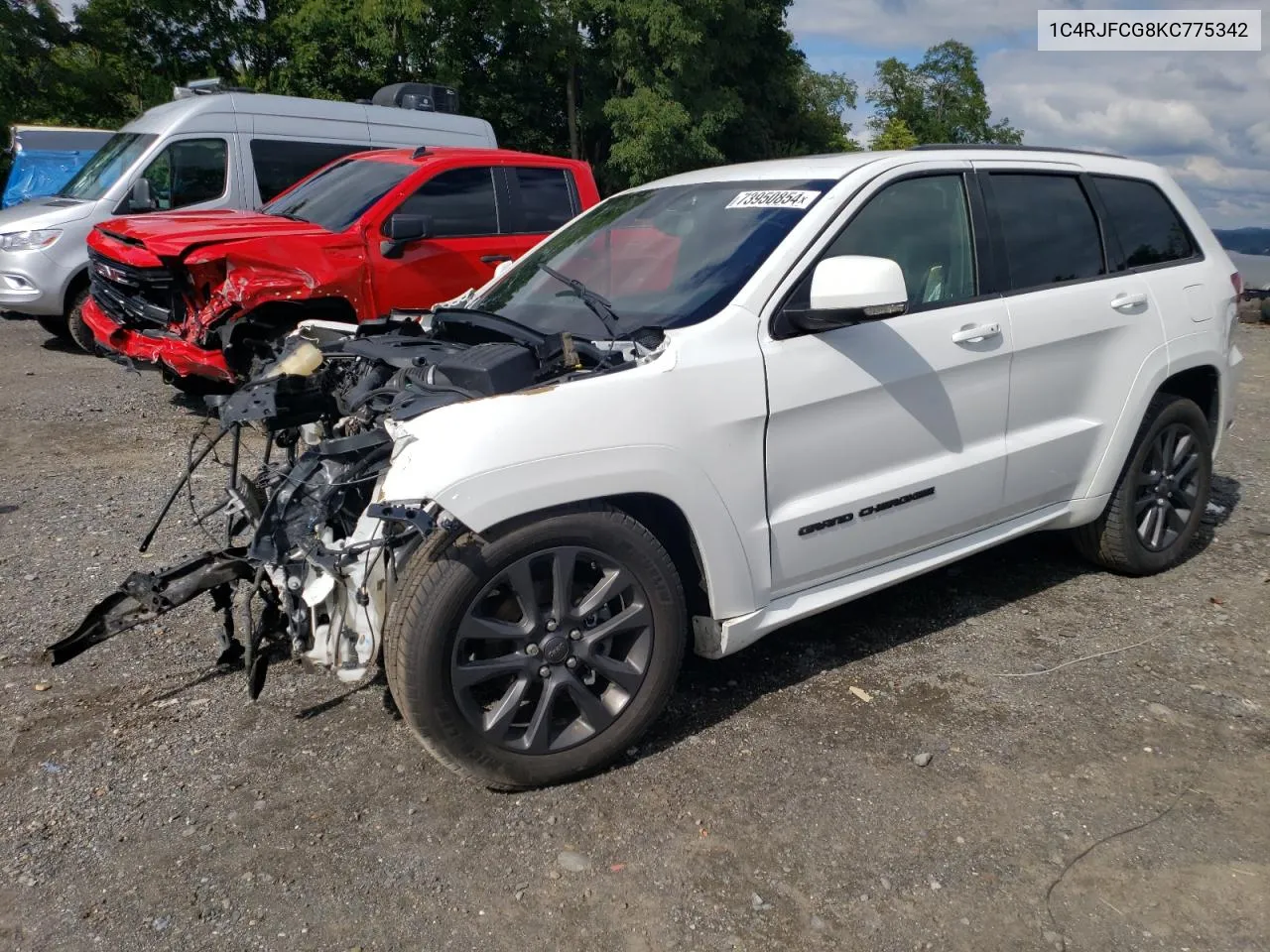 2019 Jeep Grand Cherokee Overland VIN: 1C4RJFCG8KC775342 Lot: 73950854