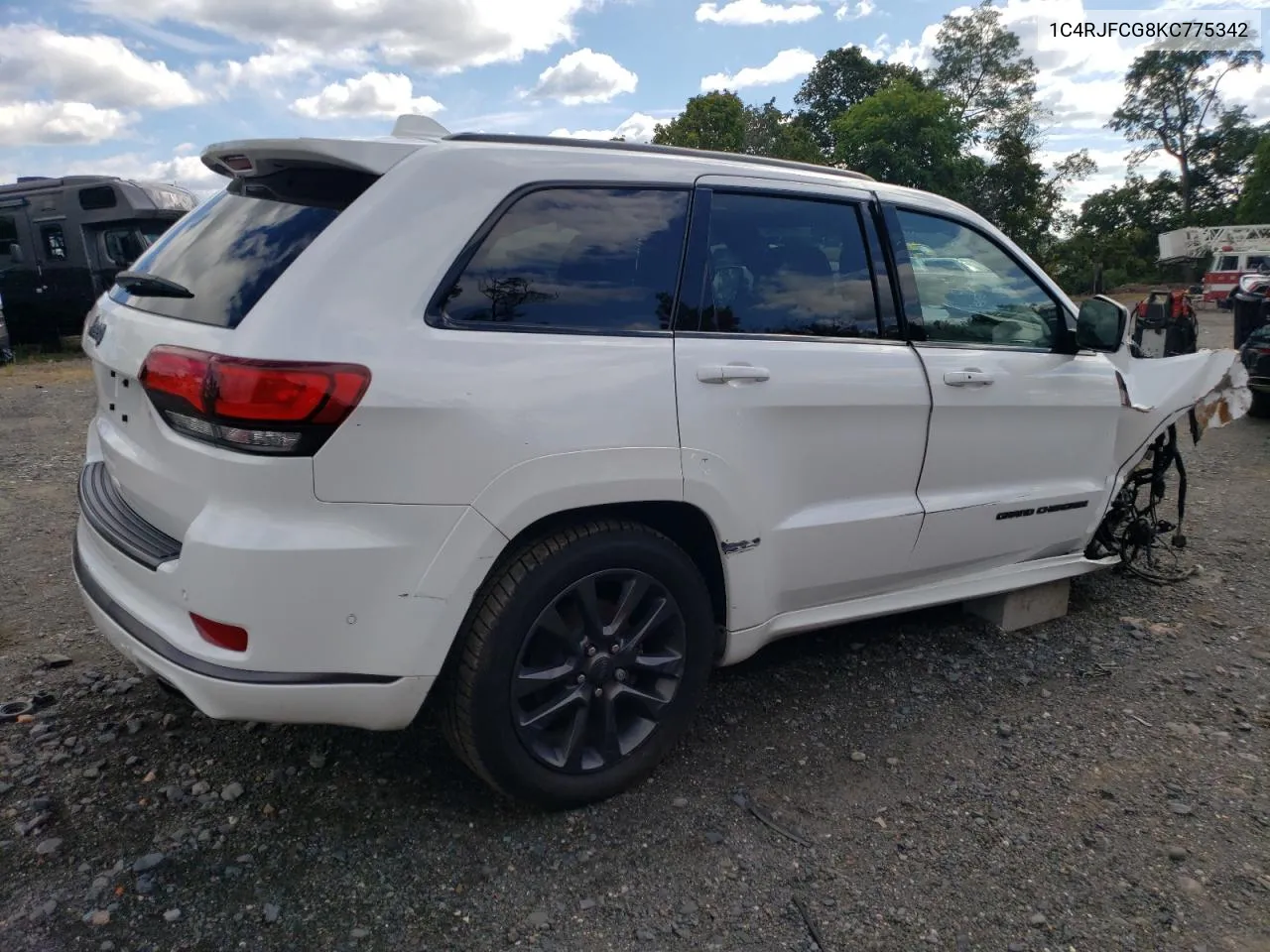 2019 Jeep Grand Cherokee Overland VIN: 1C4RJFCG8KC775342 Lot: 73950854