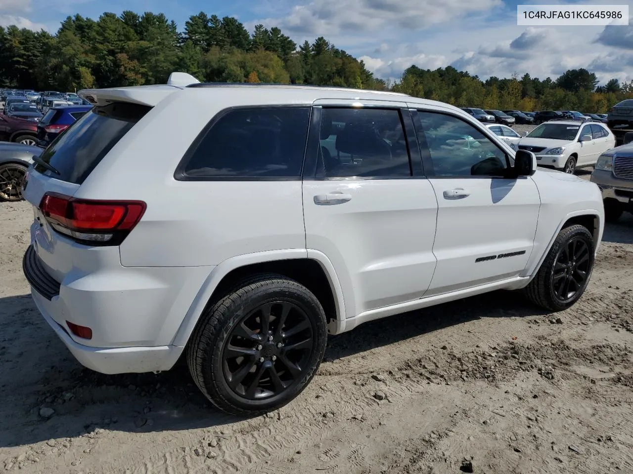 2019 Jeep Grand Cherokee Laredo VIN: 1C4RJFAG1KC645986 Lot: 73975834