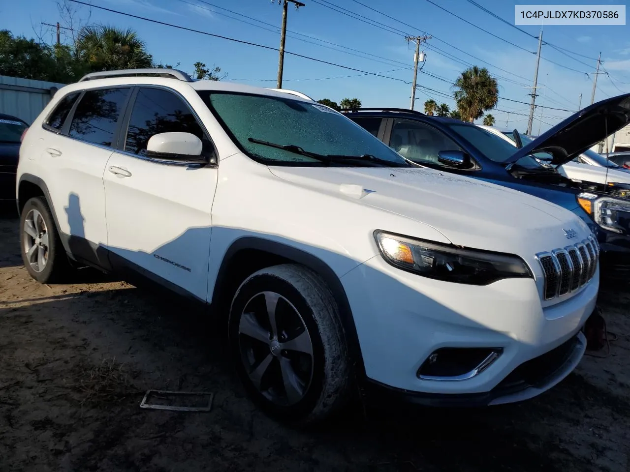 2019 Jeep Cherokee Limited VIN: 1C4PJLDX7KD370586 Lot: 74019794