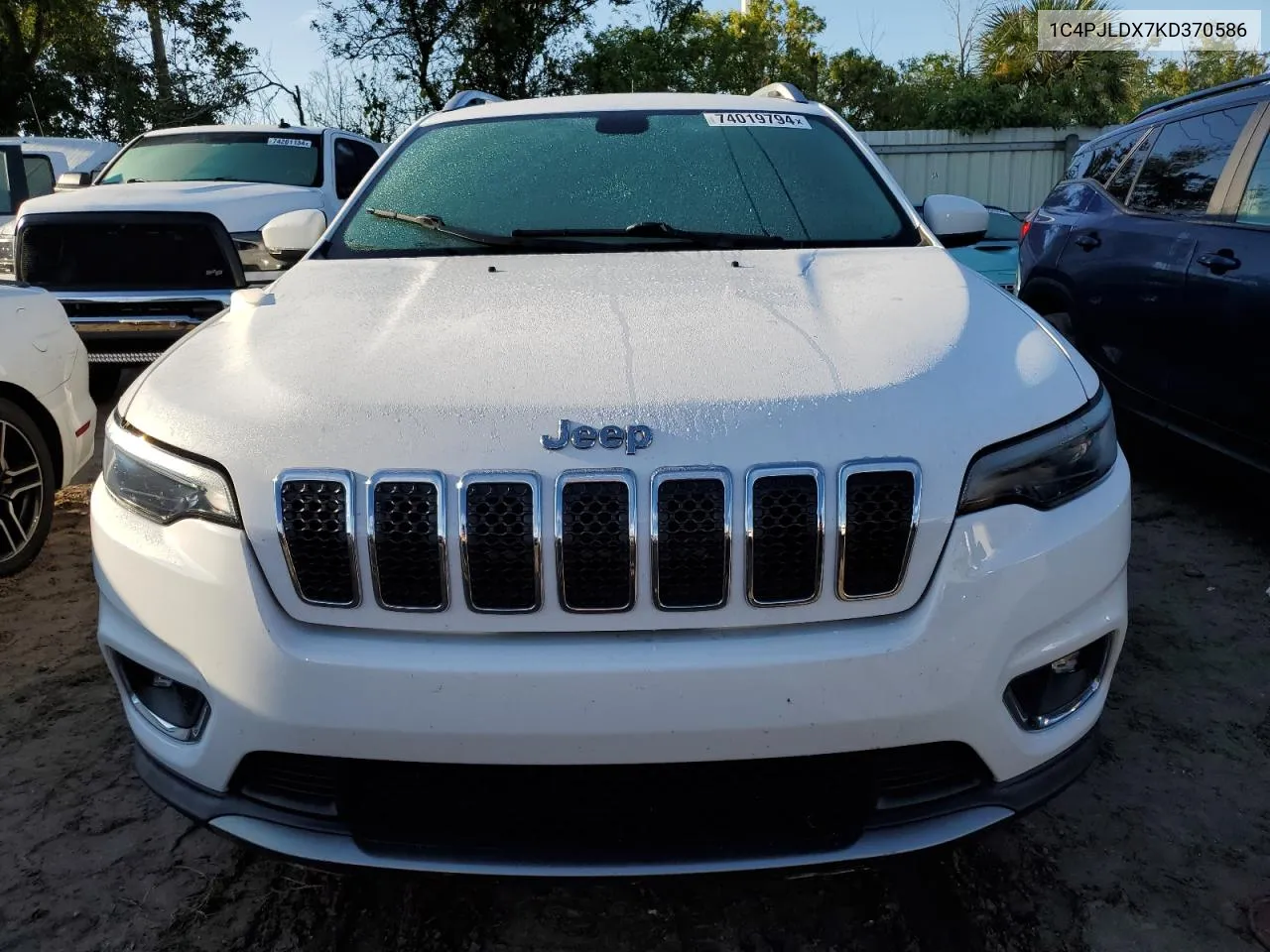 2019 Jeep Cherokee Limited VIN: 1C4PJLDX7KD370586 Lot: 74019794