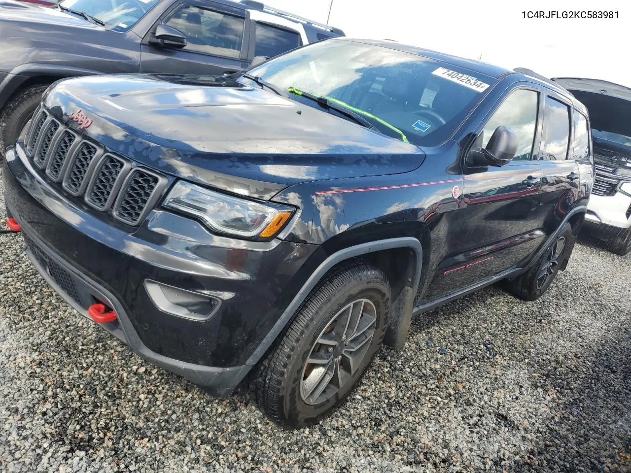 2019 Jeep Grand Cherokee Trailhawk VIN: 1C4RJFLG2KC583981 Lot: 74042634