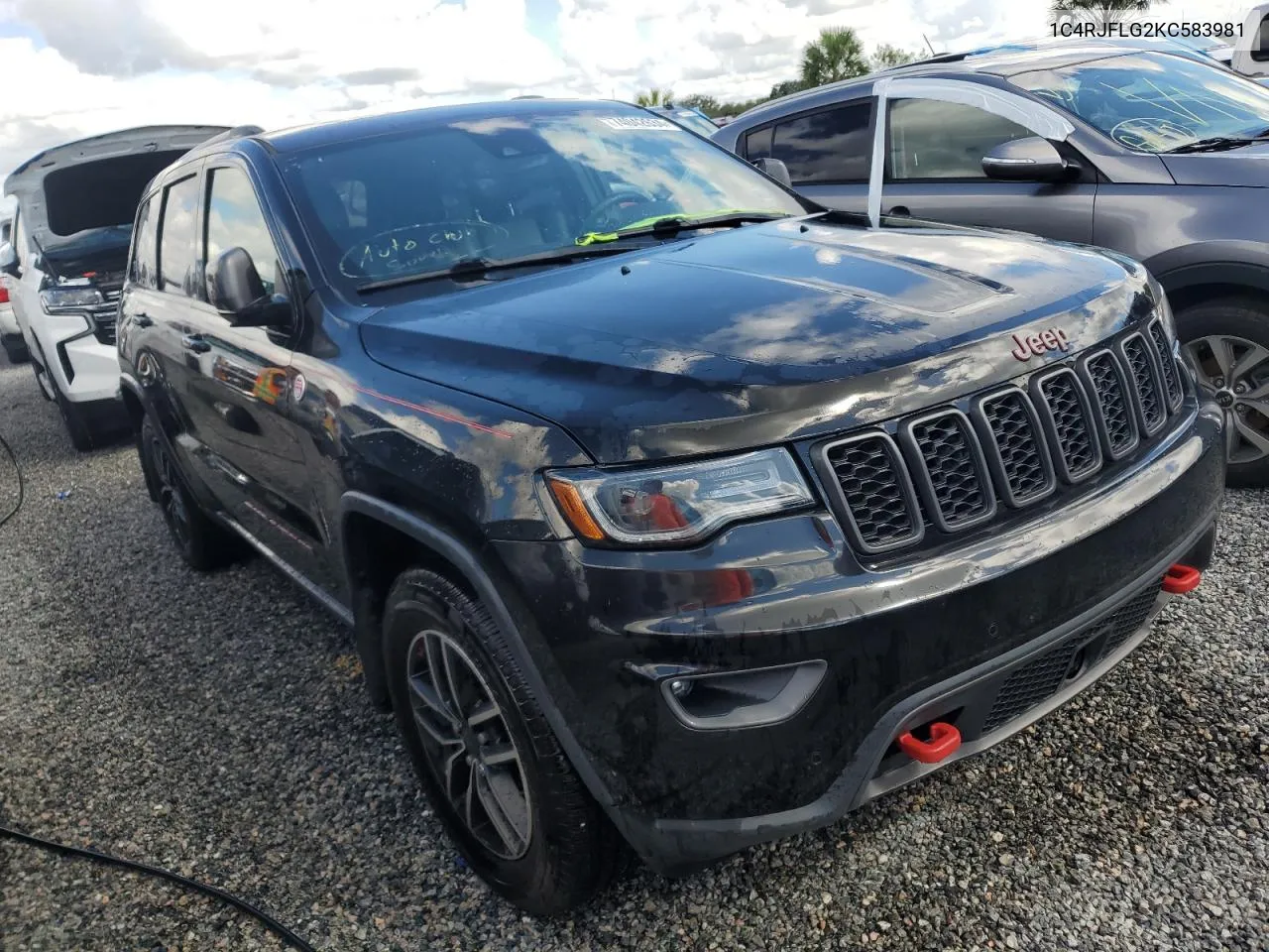 2019 Jeep Grand Cherokee Trailhawk VIN: 1C4RJFLG2KC583981 Lot: 74042634