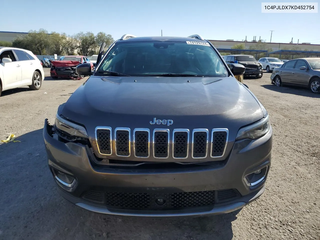 2019 Jeep Cherokee Limited VIN: 1C4PJLDX7KD452754 Lot: 74129124