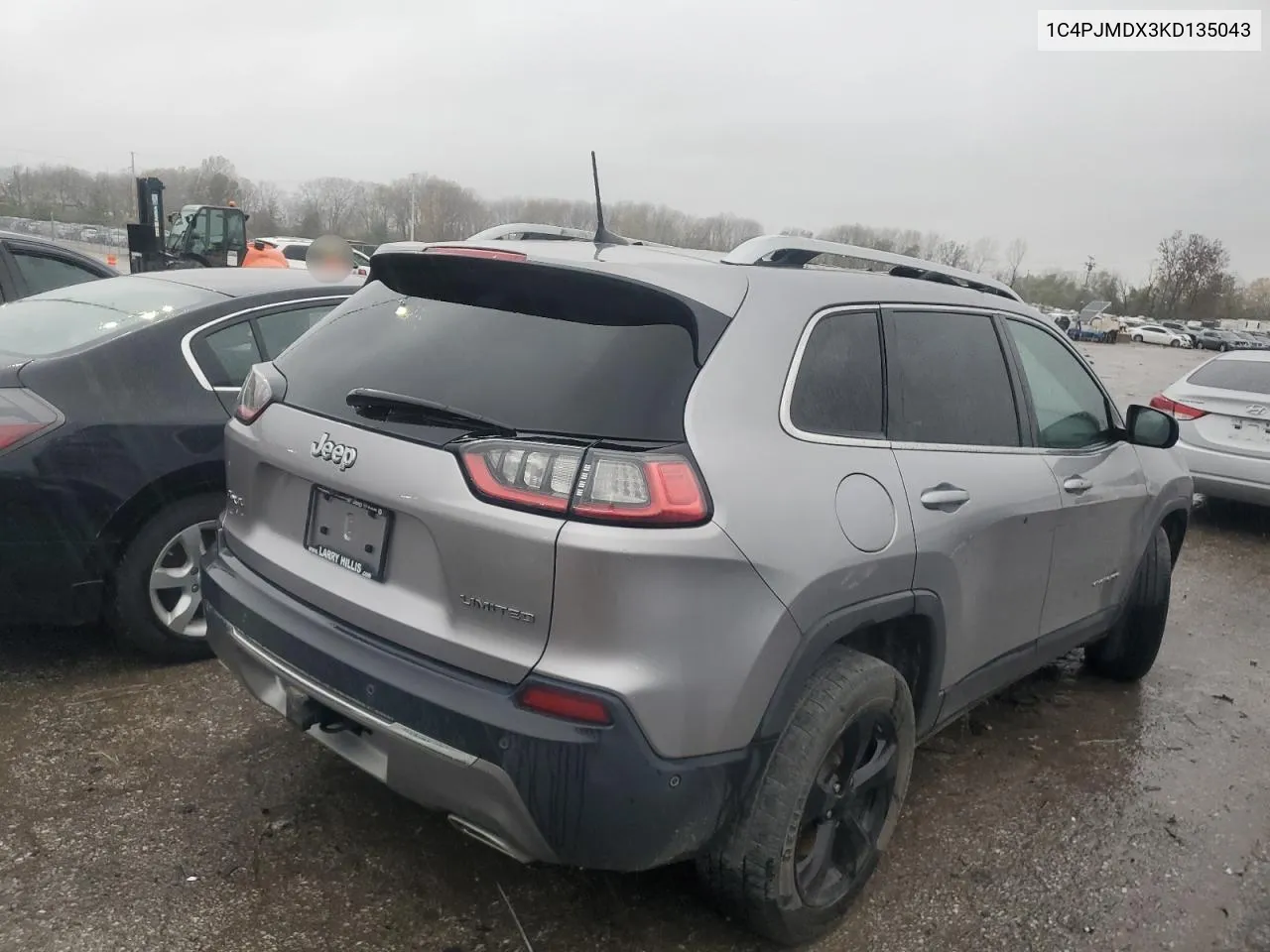 2019 Jeep Cherokee Limited VIN: 1C4PJMDX3KD135043 Lot: 74401854