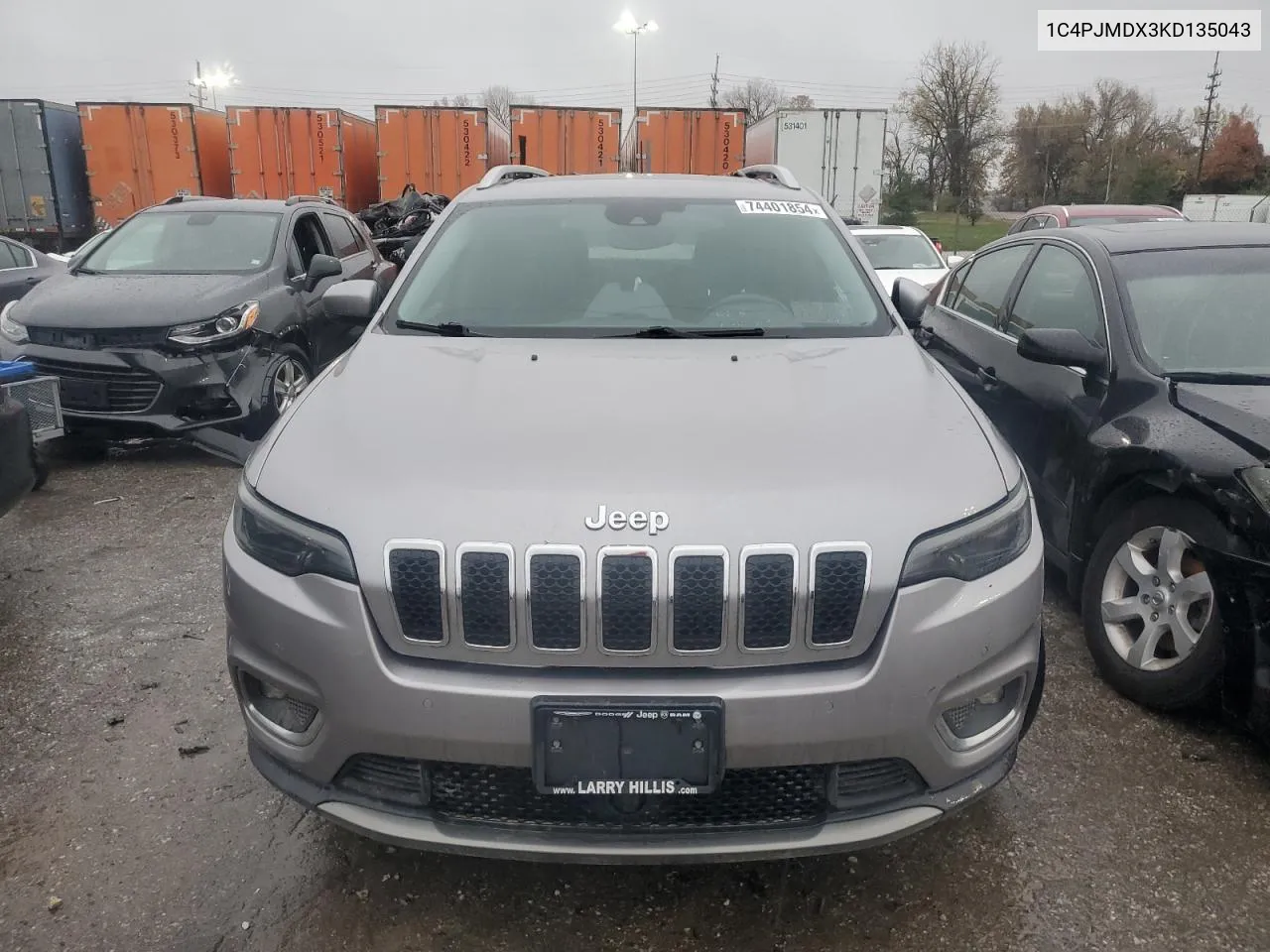 2019 Jeep Cherokee Limited VIN: 1C4PJMDX3KD135043 Lot: 74401854