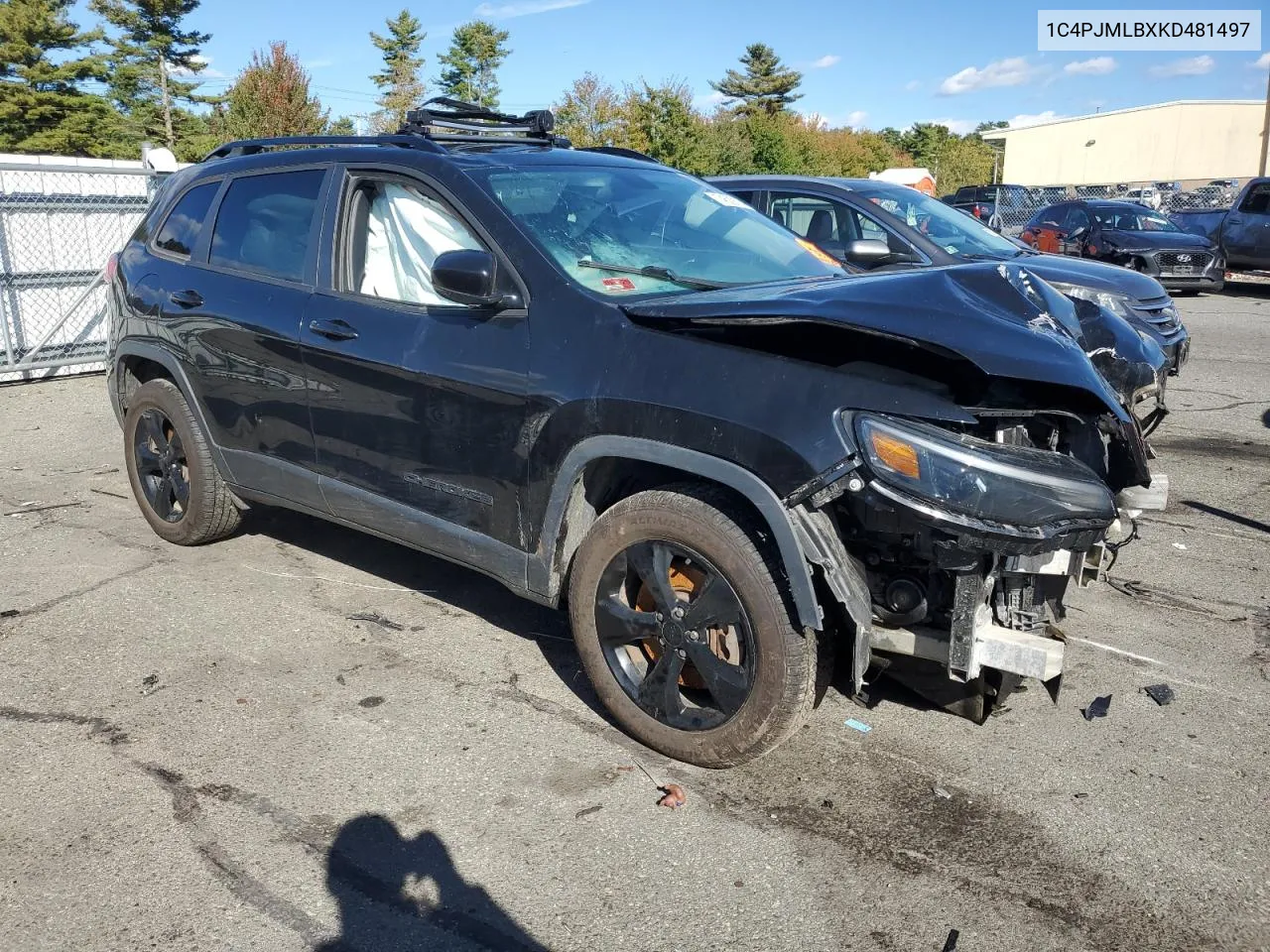 2019 Jeep Cherokee Latitude Plus VIN: 1C4PJMLBXKD481497 Lot: 74529114