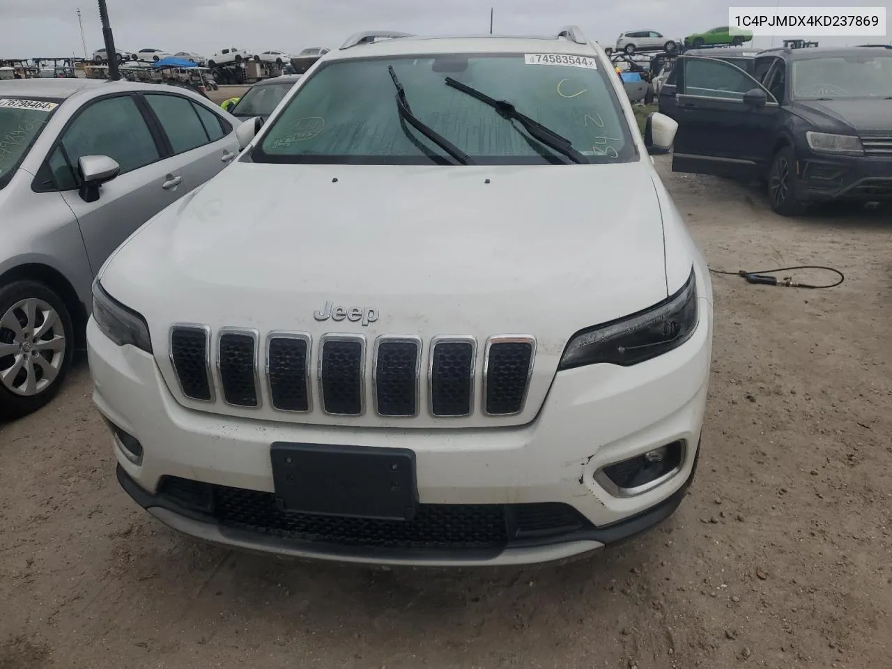 2019 Jeep Cherokee Limited VIN: 1C4PJMDX4KD237869 Lot: 74583544