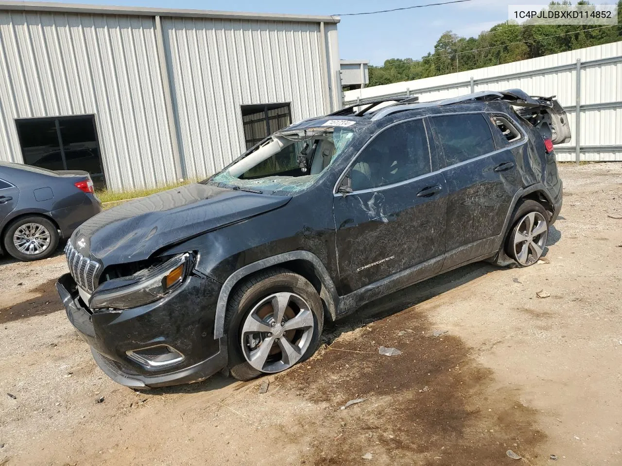 2019 Jeep Cherokee Limited VIN: 1C4PJLDBXKD114852 Lot: 74617334