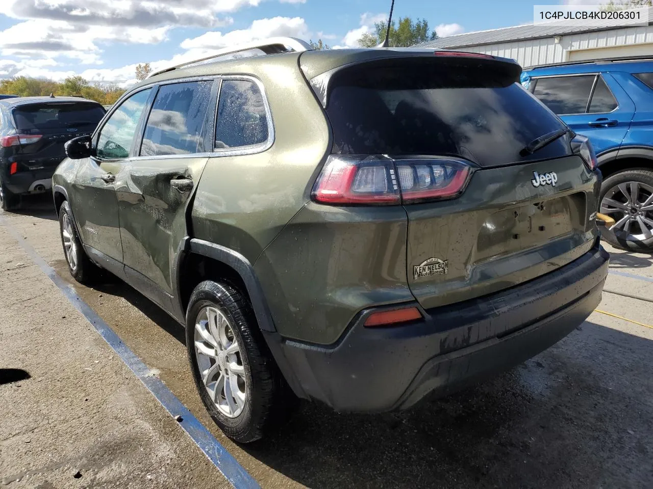 2019 Jeep Cherokee Latitude VIN: 1C4PJLCB4KD206301 Lot: 74732774