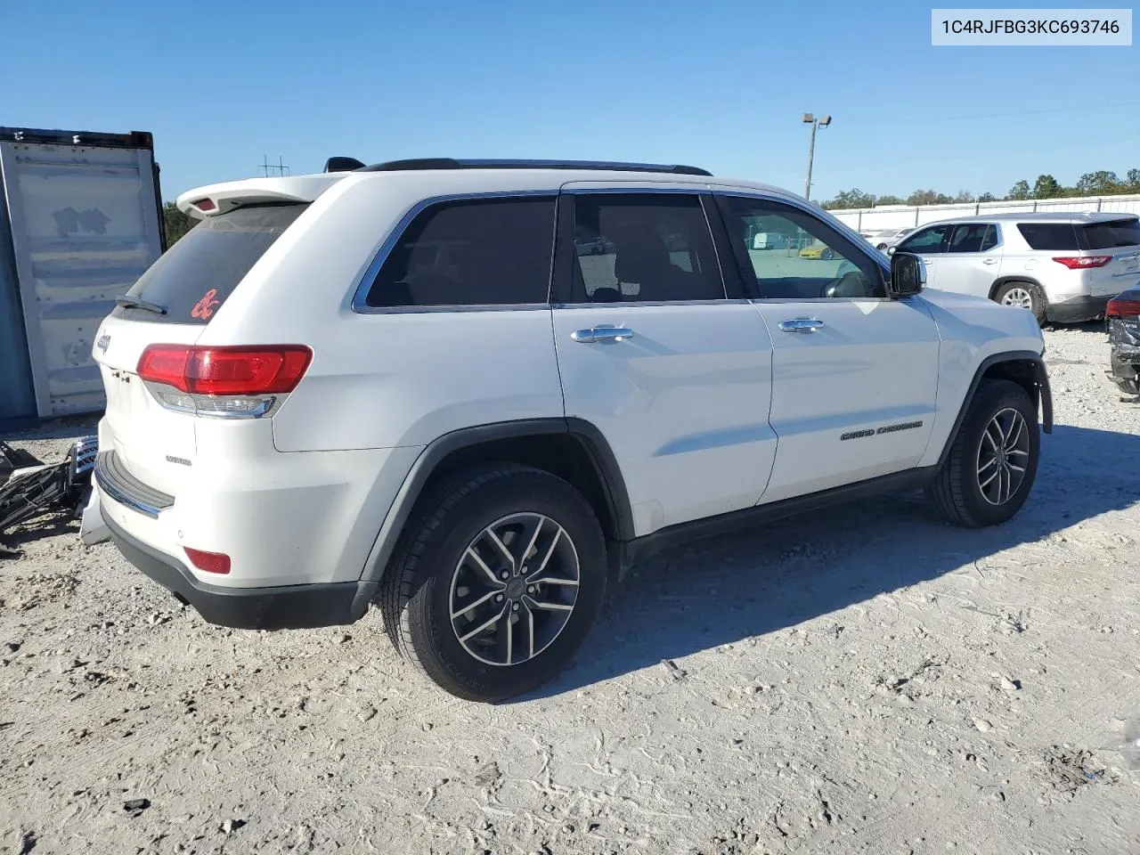 2019 Jeep Grand Cherokee Limited VIN: 1C4RJFBG3KC693746 Lot: 74776164