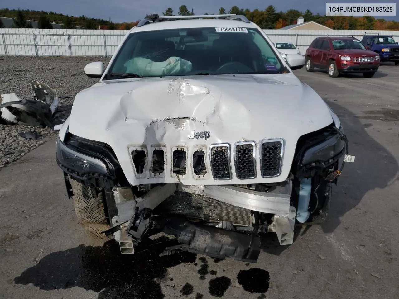 2019 Jeep Cherokee Latitude VIN: 1C4PJMCB6KD183528 Lot: 75049774