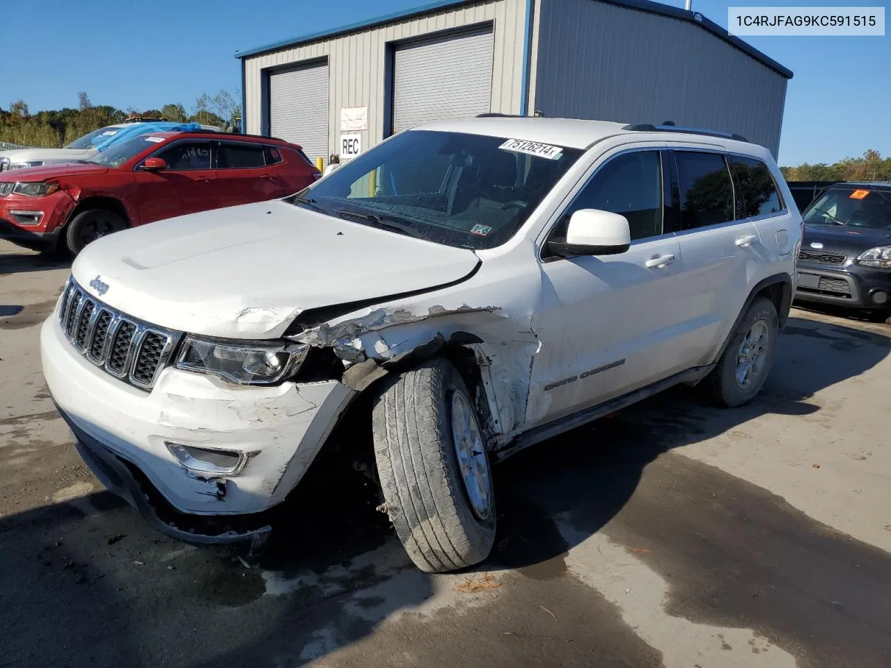 2019 Jeep Grand Cherokee Laredo VIN: 1C4RJFAG9KC591515 Lot: 75126214