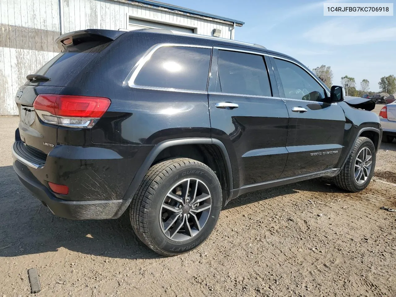 2019 Jeep Grand Cherokee Limited VIN: 1C4RJFBG7KC706918 Lot: 75210924