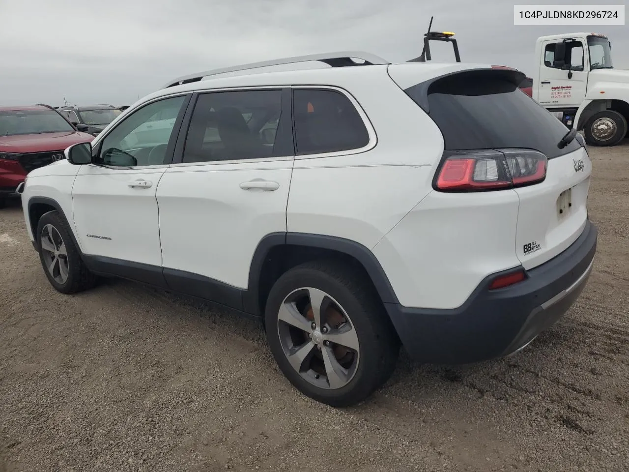 2019 Jeep Cherokee Limited VIN: 1C4PJLDN8KD296724 Lot: 75220604