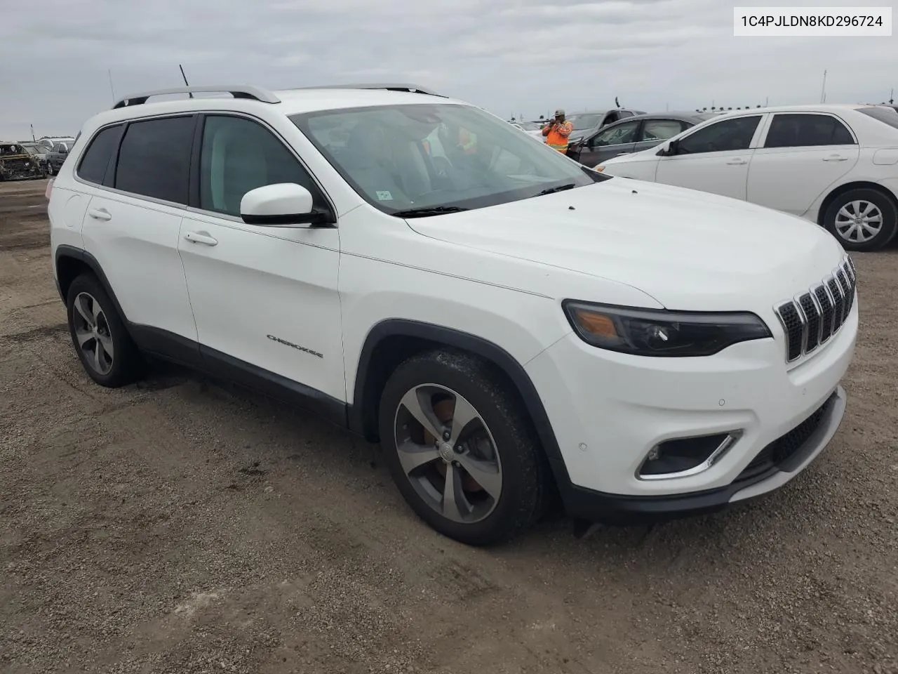 2019 Jeep Cherokee Limited VIN: 1C4PJLDN8KD296724 Lot: 75220604