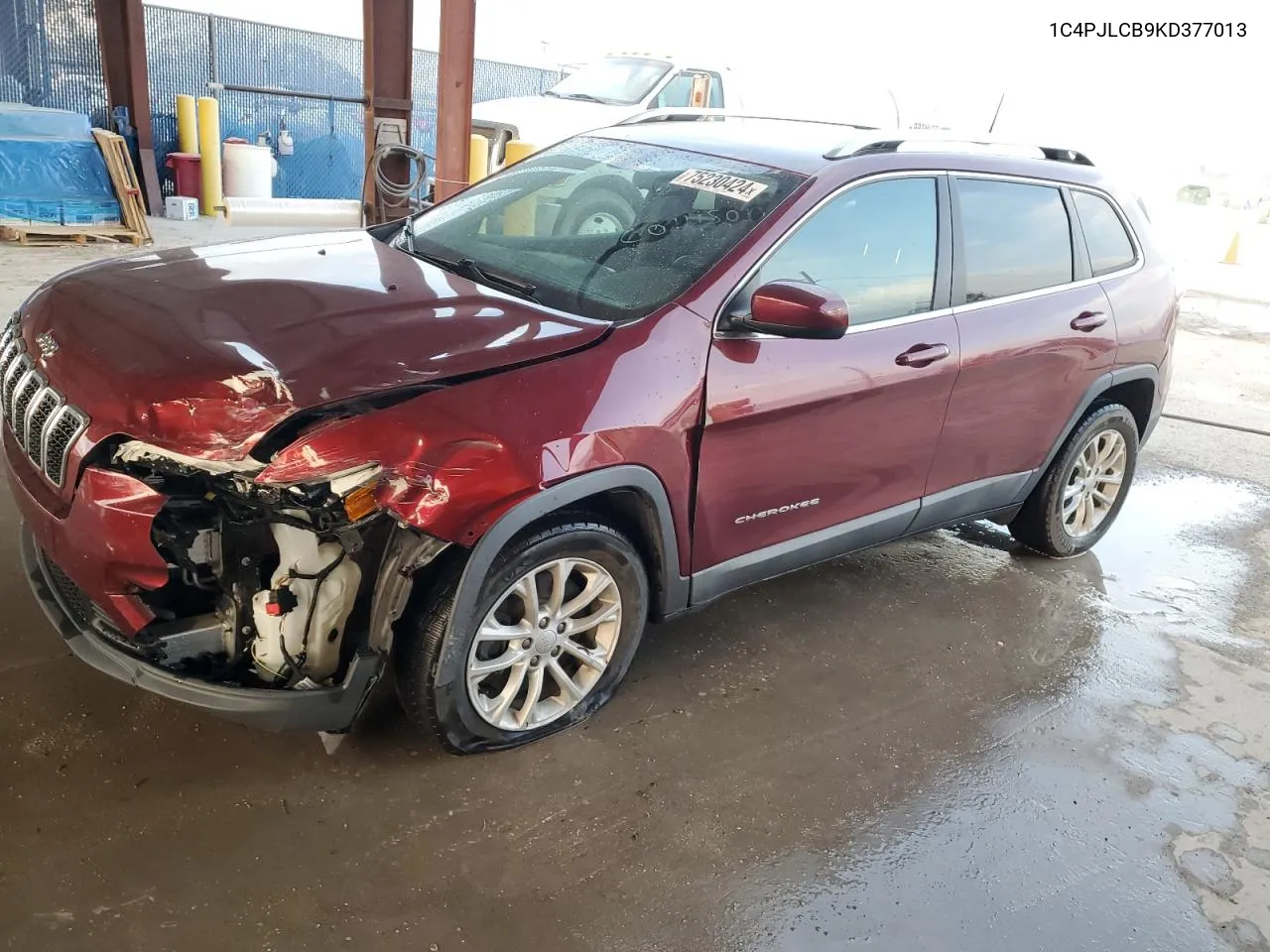 2019 Jeep Cherokee Latitude VIN: 1C4PJLCB9KD377013 Lot: 75230424