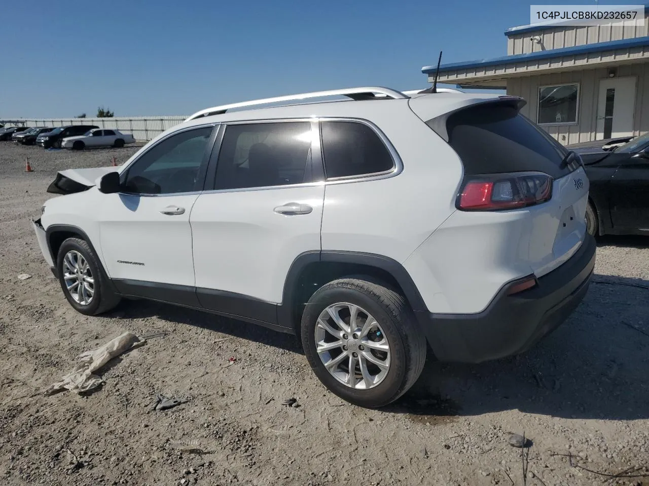 2019 Jeep Cherokee Latitude VIN: 1C4PJLCB8KD232657 Lot: 75230794