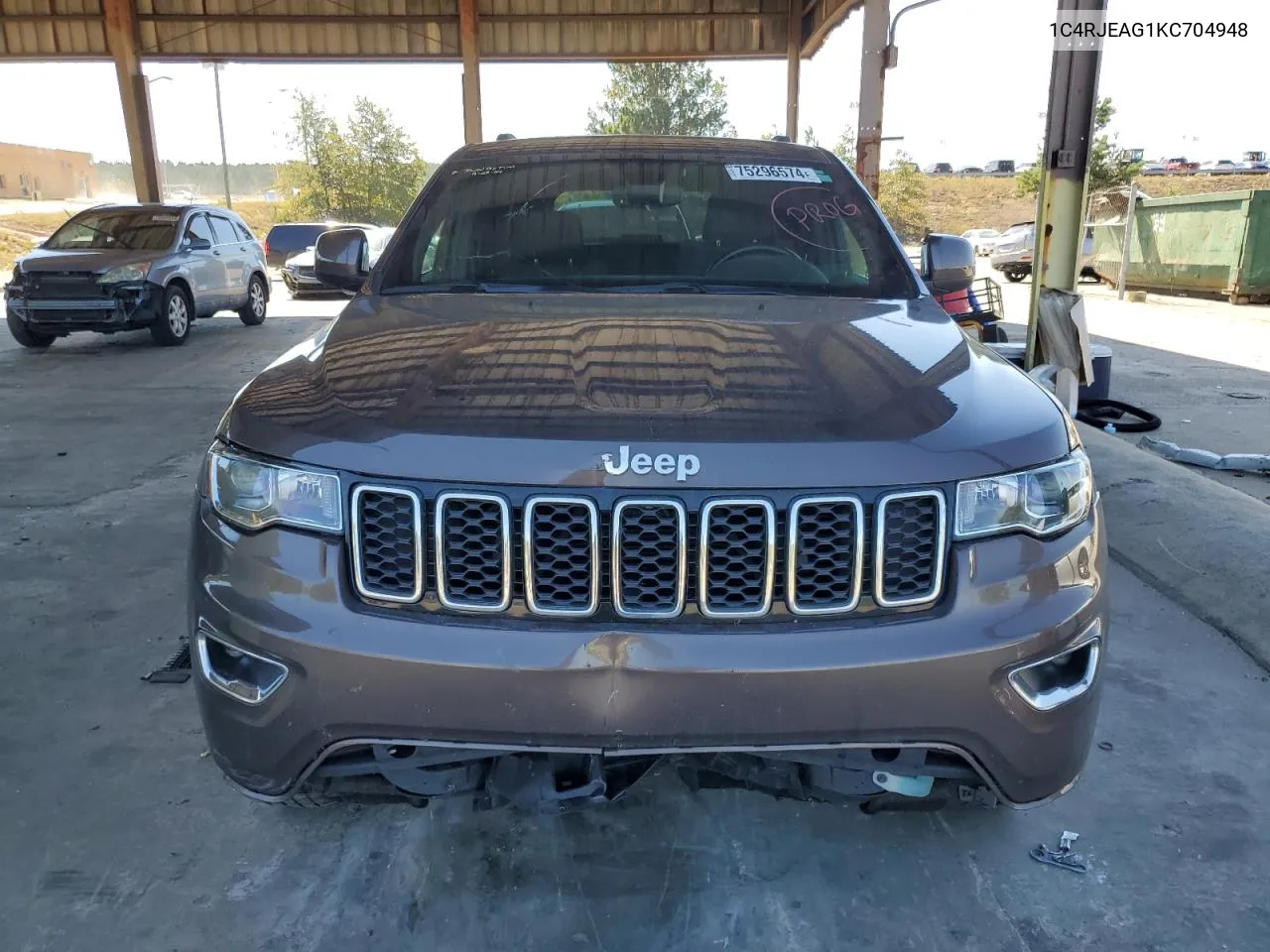 2019 Jeep Grand Cherokee Laredo VIN: 1C4RJEAG1KC704948 Lot: 75296574