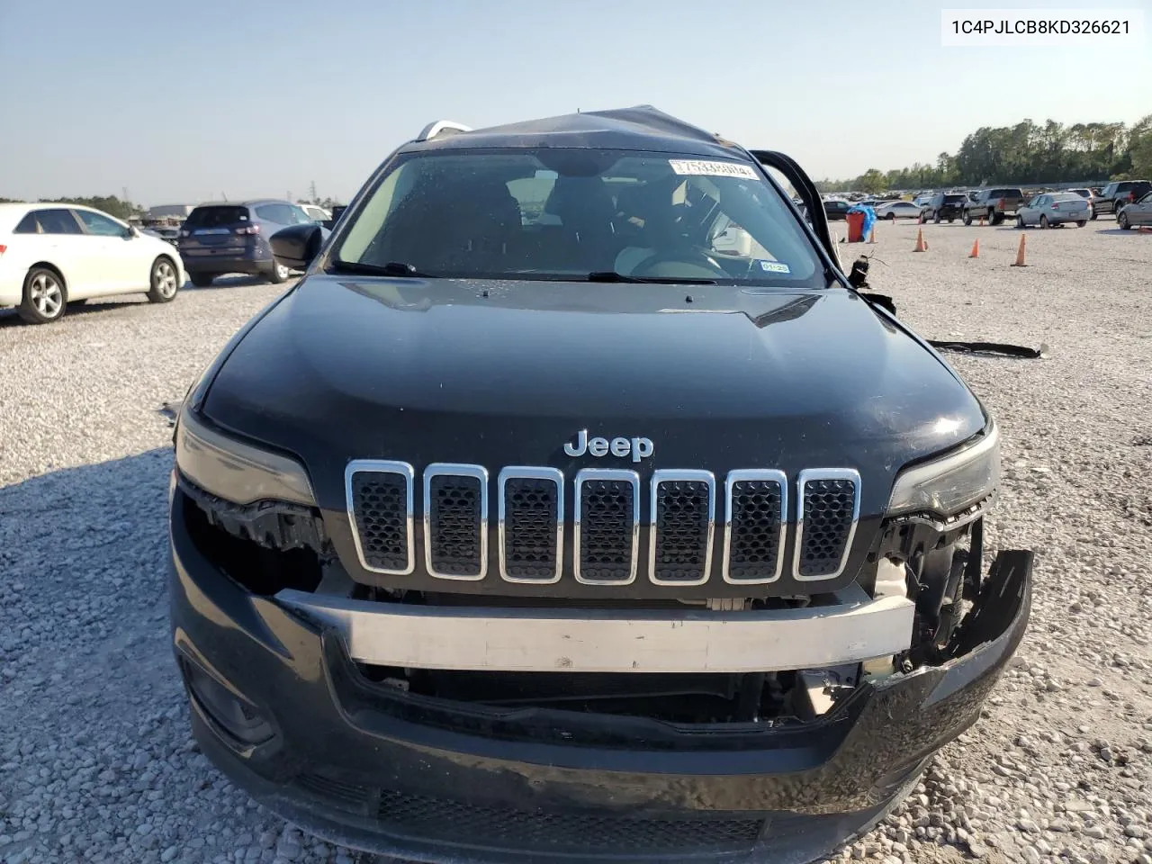 2019 Jeep Cherokee Latitude VIN: 1C4PJLCB8KD326621 Lot: 75338004